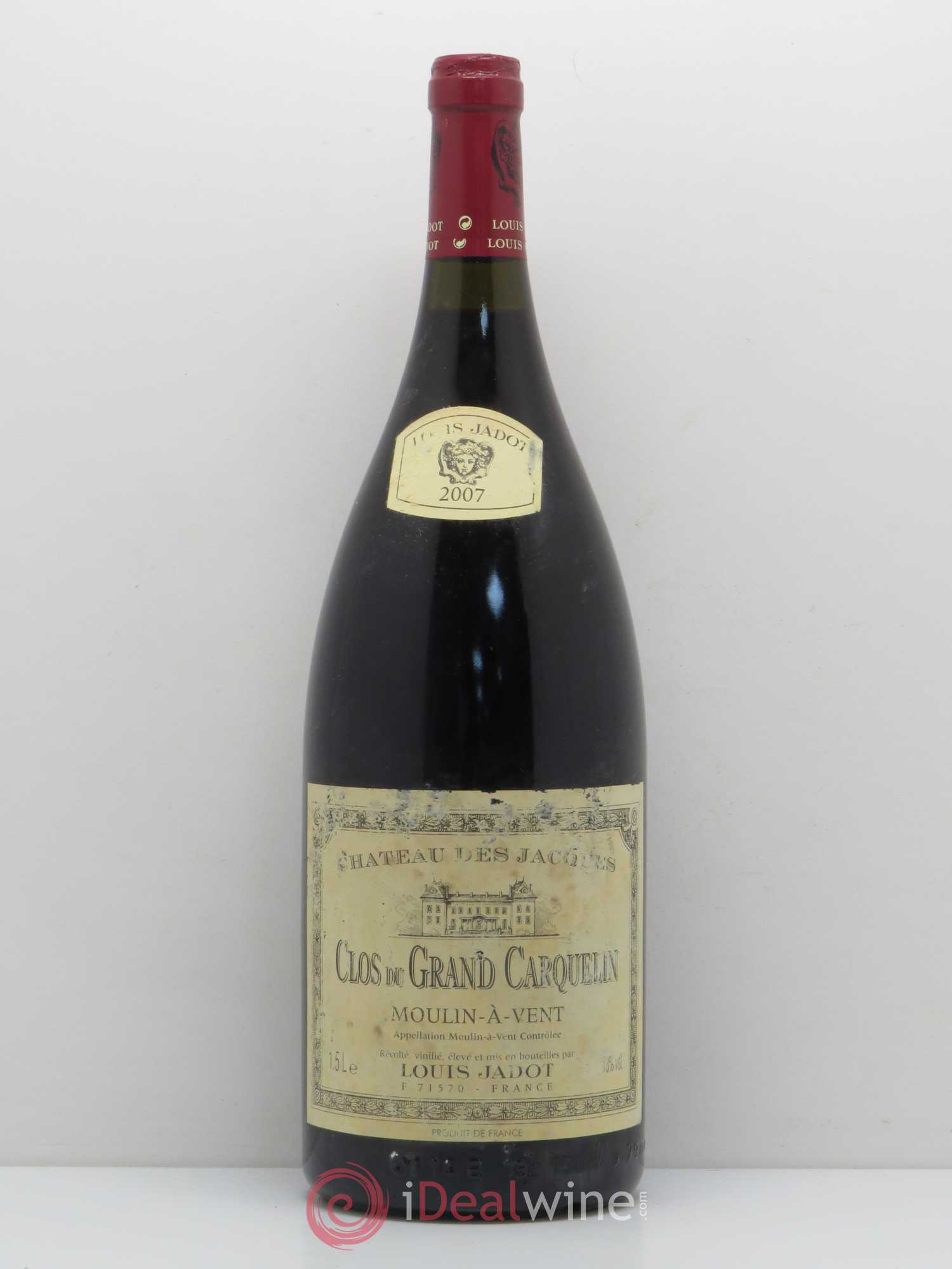 Moulin-à-Vent Clos du Grand Carquelin Château des Jacques 2007 - Lot de 1 magnum - 0