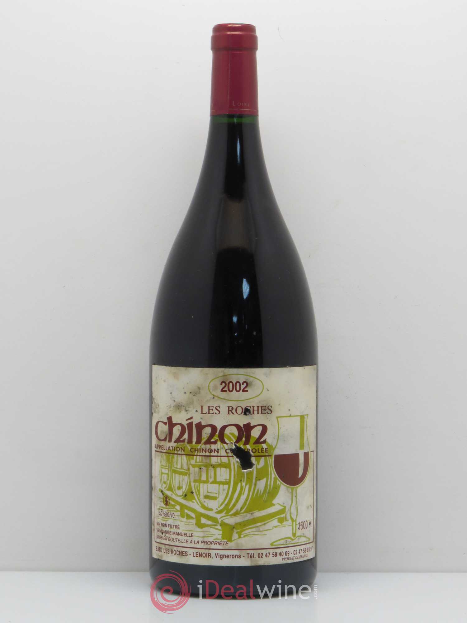 Chinon Domaine Les Roches Famille Lenoir 2002 - Posten von 1 Magnum - 0