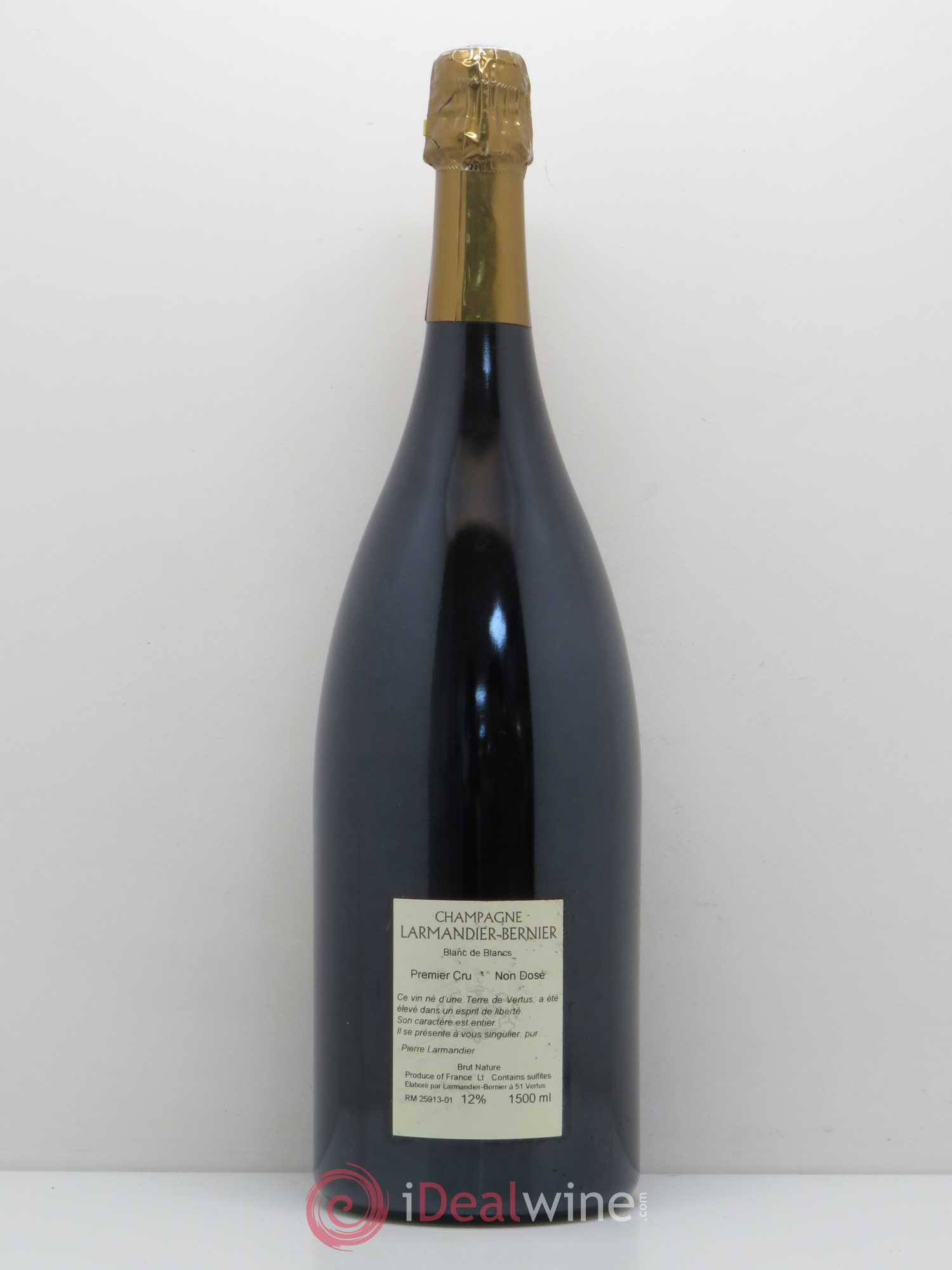 Terre de Vertus 1er Cru Non dosé Larmandier-Bernier Blanc de Blancs - Lot de 1 magnum - 1
