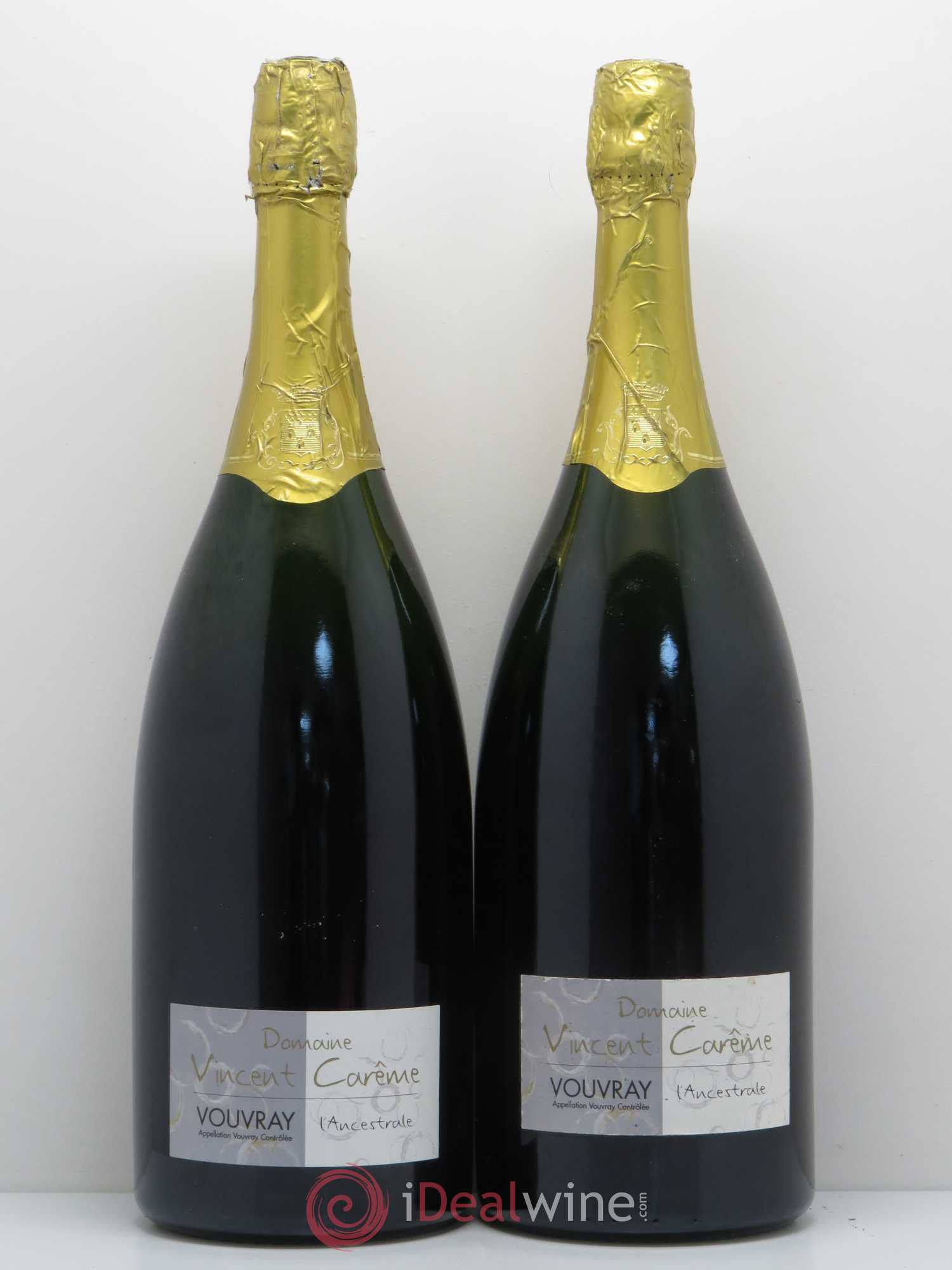 Vouvray Plaisir ancestral Brut Nature Domaine Vincent Carême 2004 - Lot de 2 magnums - 0