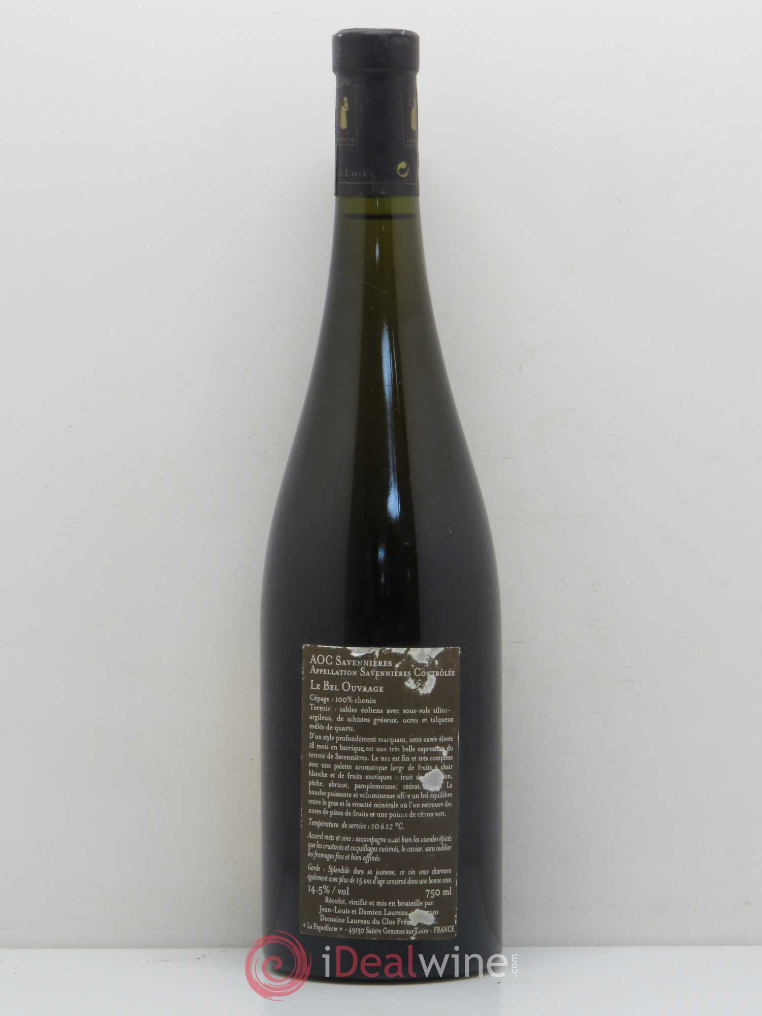 Savennières Bel ouvrage Damien Laureau 2003 - Lot of 1 bottle - 1
