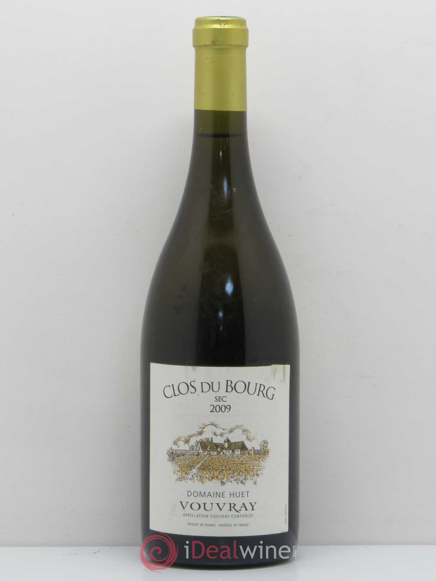 Vouvray Clos du Bourg Sec Domaine Huet 2009 - Lot de 1 bouteille - 0