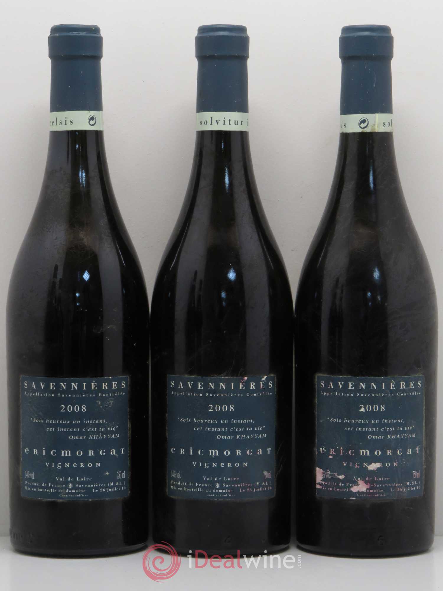 Savennières L'Enclos Eric Morgat l'Enclos 2008 - Lot de 5 bouteilles - 2
