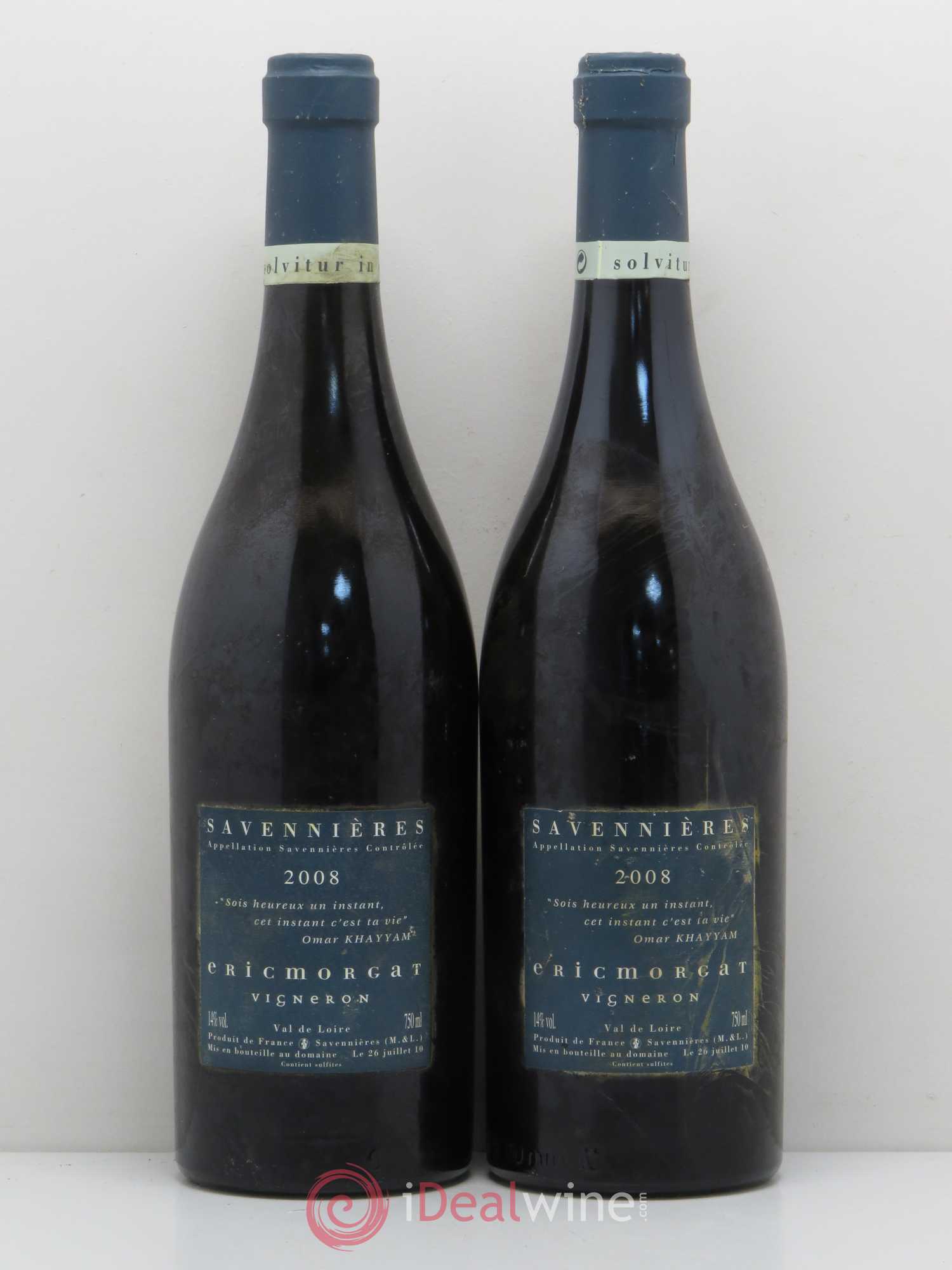Savennières L'Enclos Eric Morgat l'Enclos 2008 - Lot de 5 bouteilles - 4