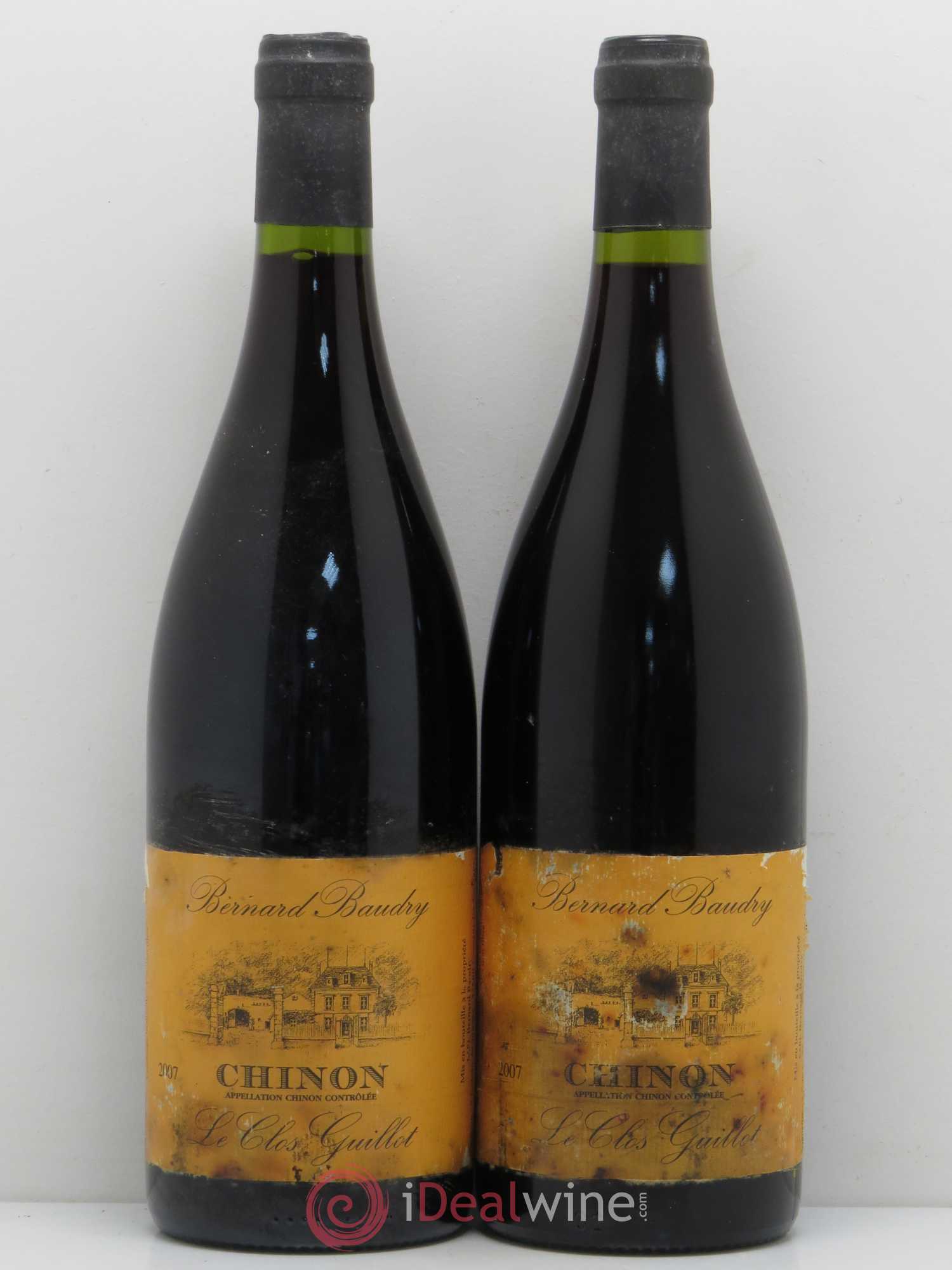 Chinon Le Clos Guillot Bernard Baudry 2007 - Lot de 2 bouteilles - 0