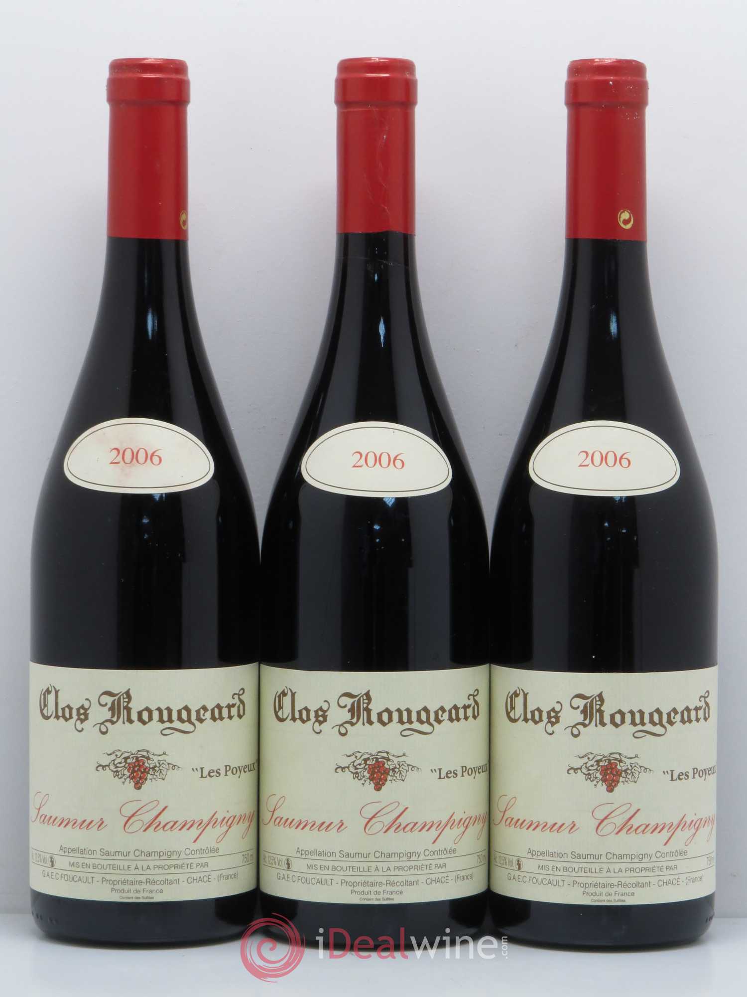 Saumur-Champigny Les Poyeux Clos Rougeard 2006 - Lot de 3 bouteilles - 0