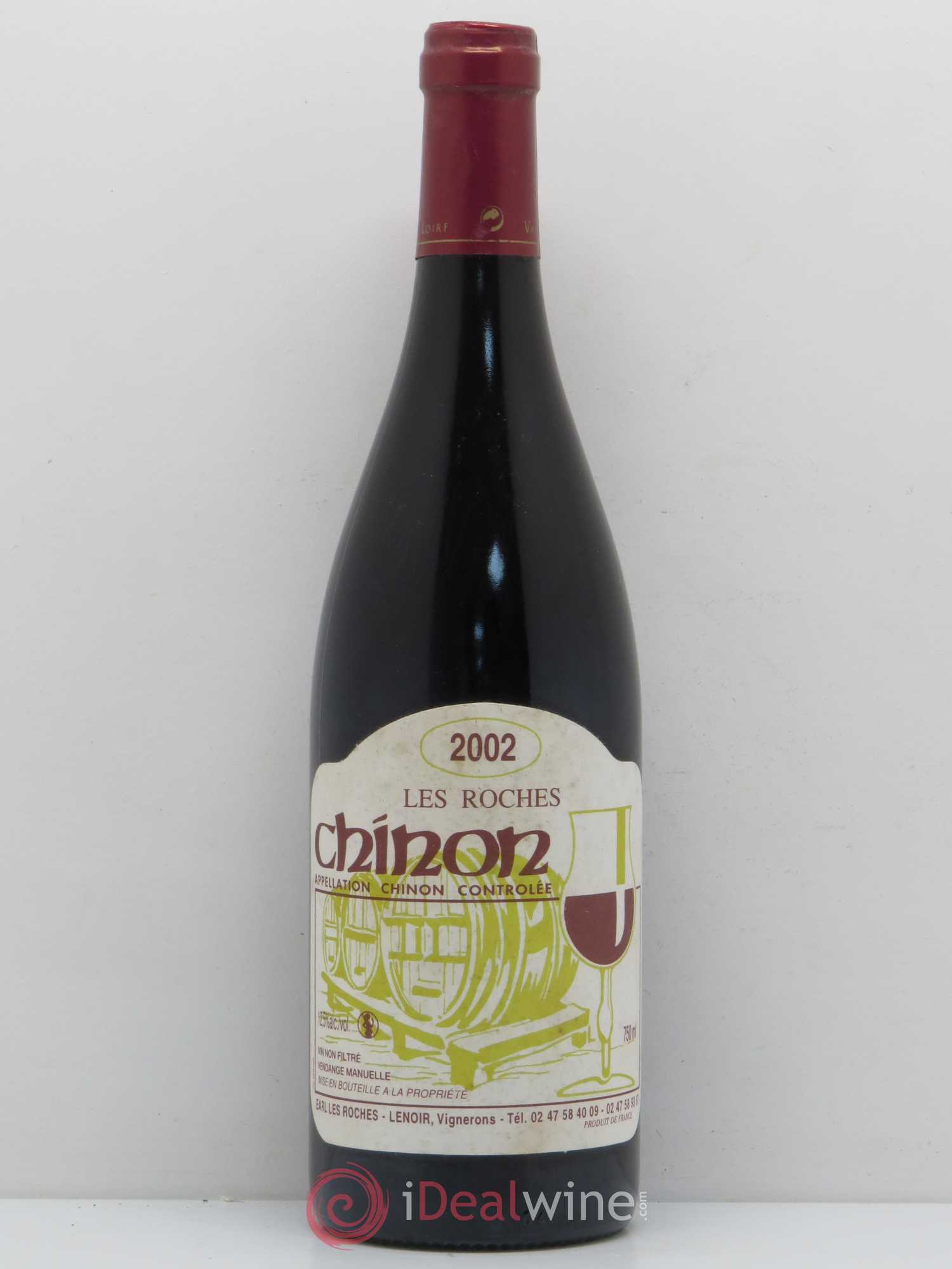 Chinon Domaine Les Roches Famille Lenoir 2002 - Posten von 1 Flasche - 0