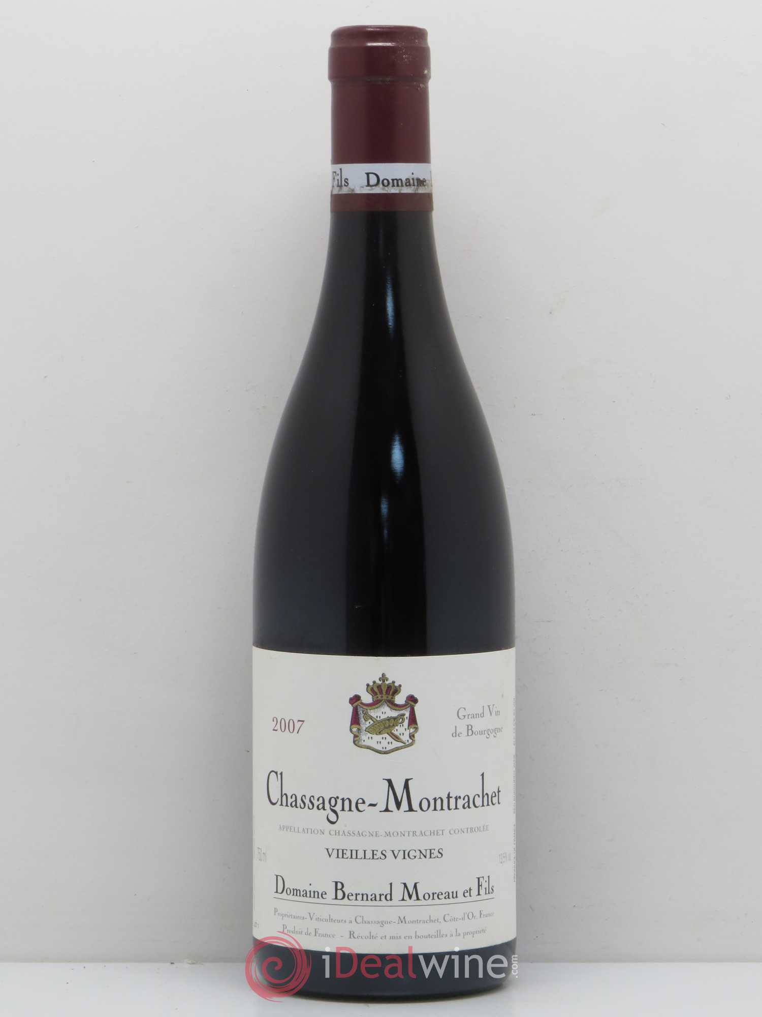 Chassagne-Montrachet Vieilles Vignes Domaine Bernard Moreau 2007 - Posten von 1 Flasche - 0