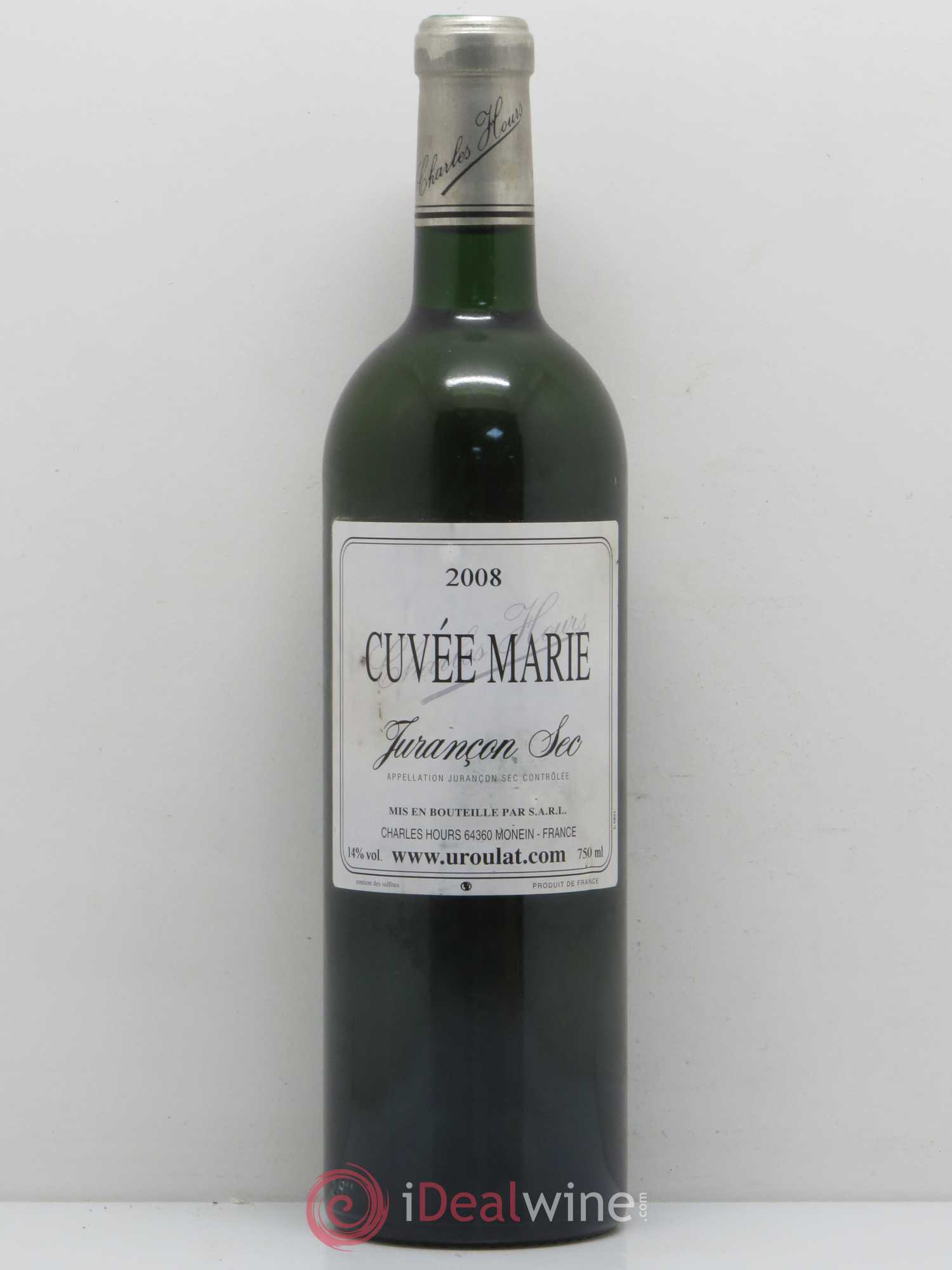 Jurançon Sec Uroulat Cuvée Marie Charles Hours Sec 2008 - Lot de 1 bouteille - 0