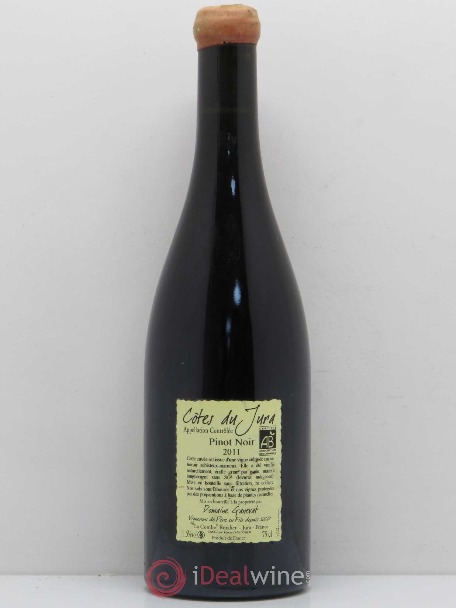 Côtes du Jura Pinot Noir En Billat Jean-François Ganevat (Domaine) 2011 - Lot de 1 bouteille - 1