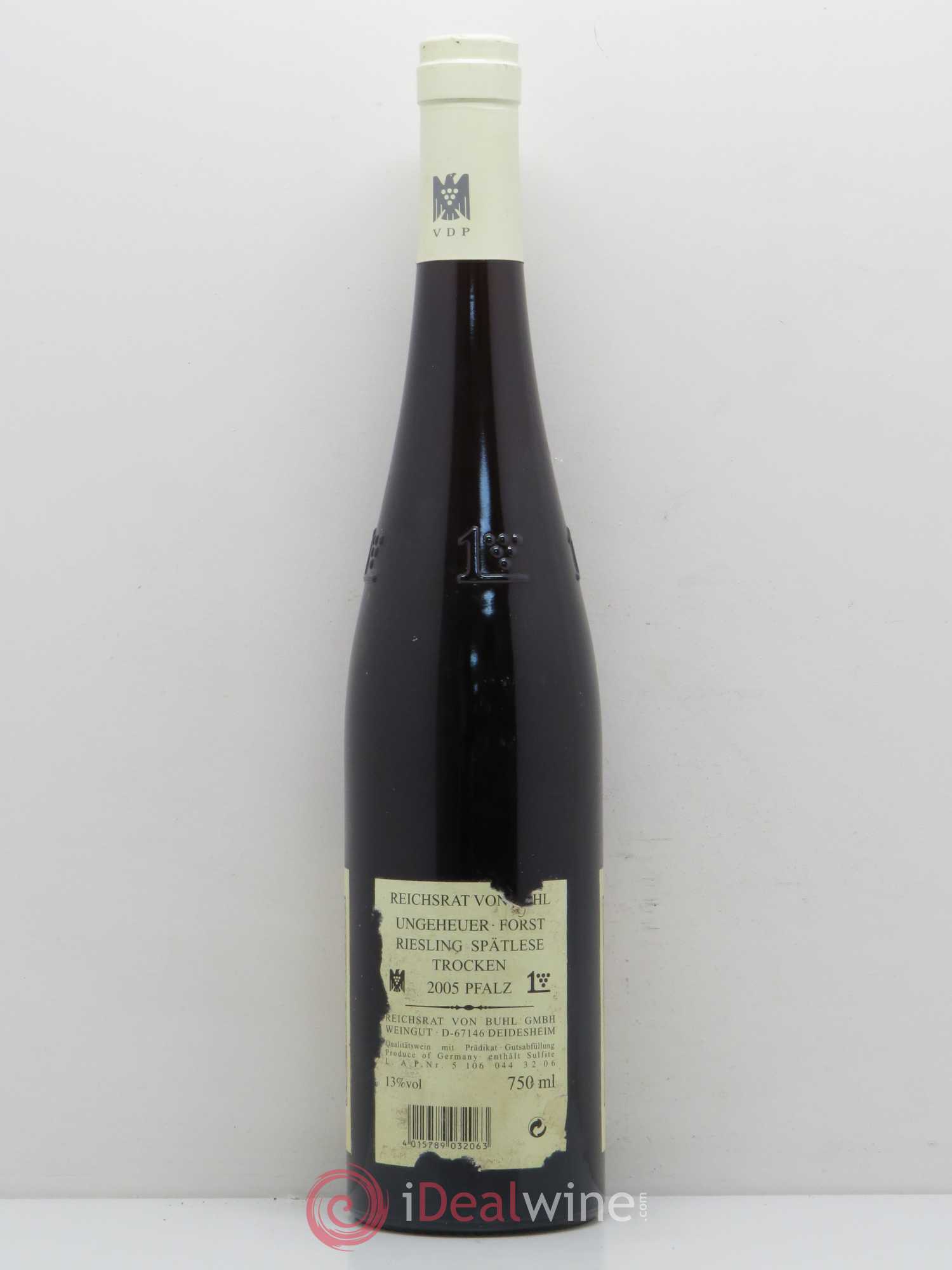 Riesling Weingut Reichsrat Von Buhl Forster Ungeheuer Riesling Spatlese Trocken Pfalz 2005 - Posten von 1 Flasche - 1