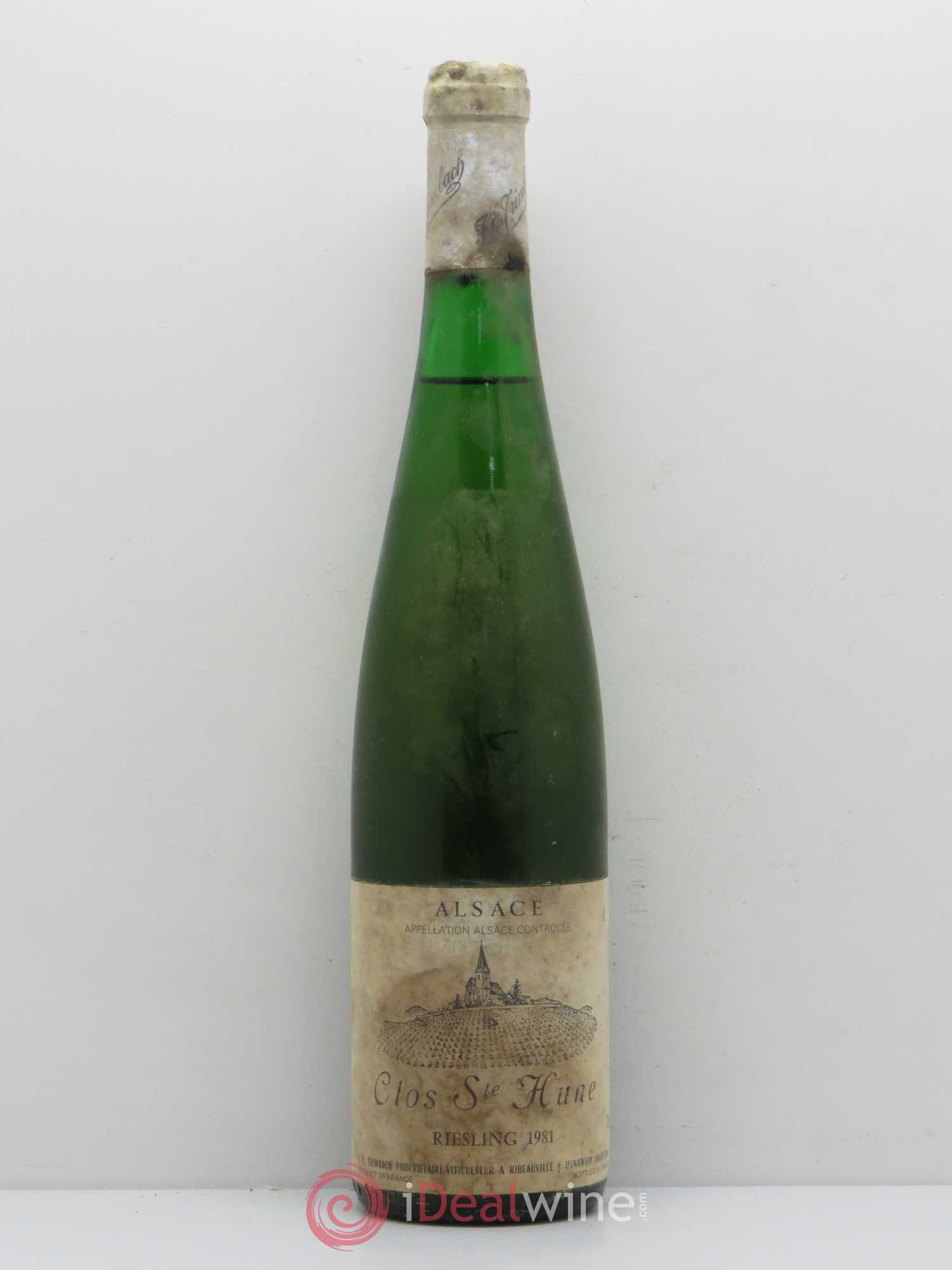 Alsace Riesling Clos Sainte-Hune Trimbach (Domaine) 1981 - Lot de 1 bouteille - 0