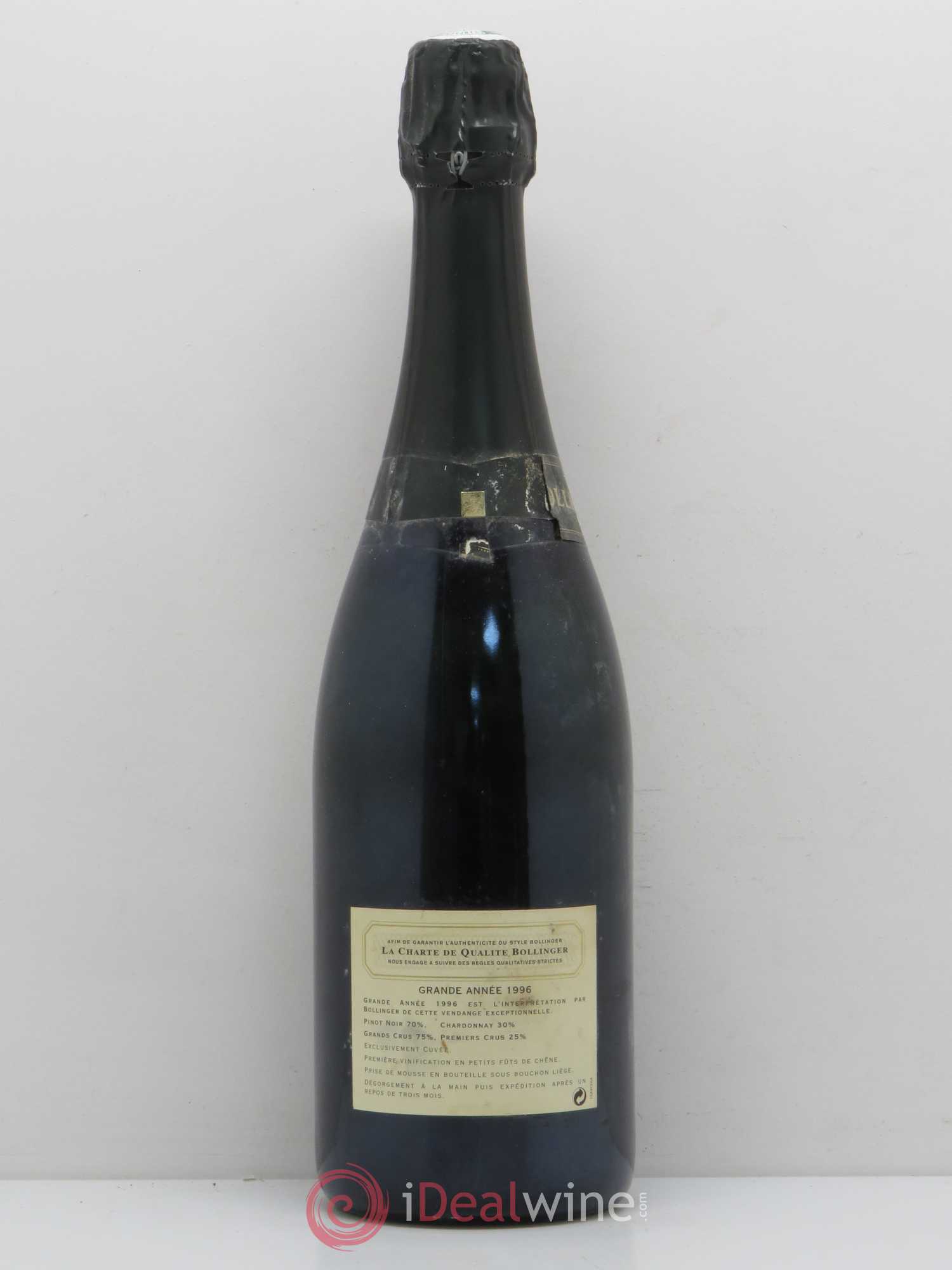 La Grande Année Brut Bollinger 1996 - Lot de 1 bouteille - 1