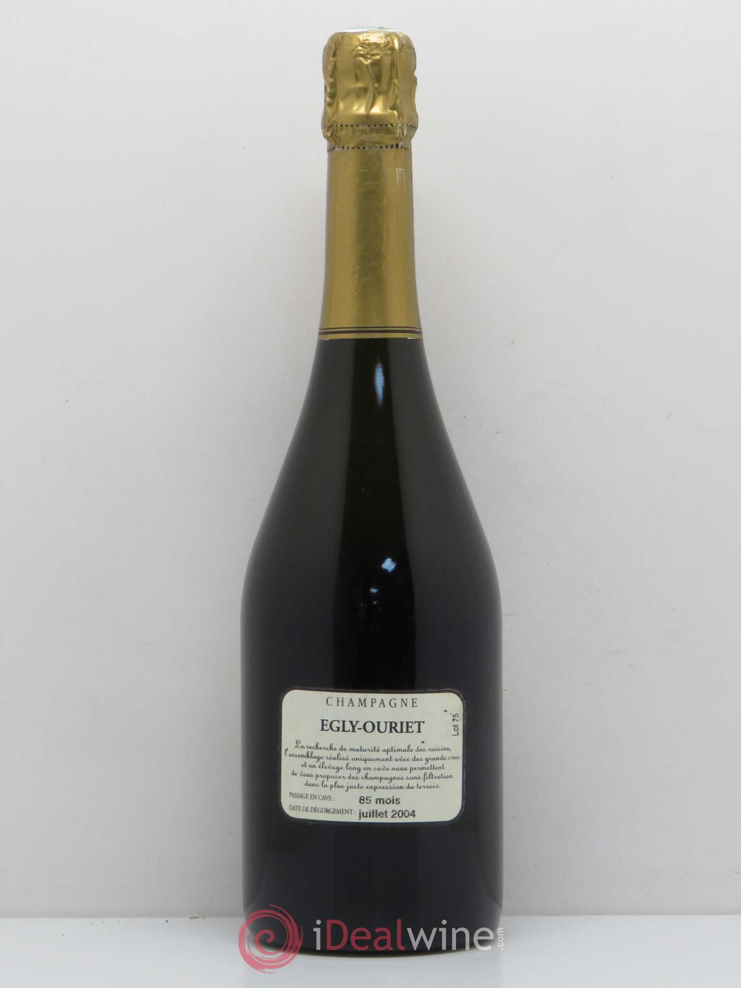 Grand Cru Brut Egly-Ouriet 1996 - Lot de 1 bouteille - 1
