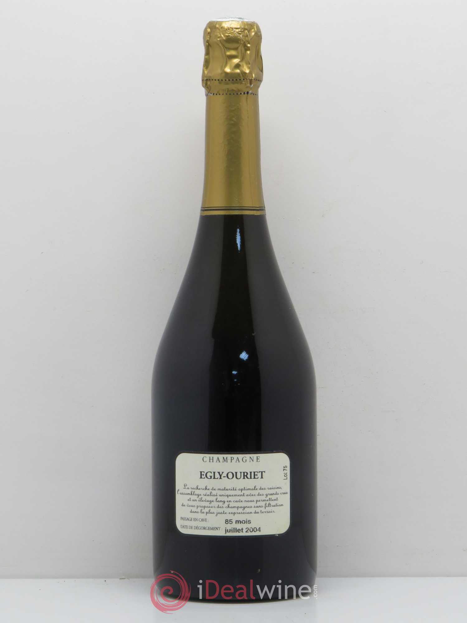 Grand Cru Brut Egly-Ouriet 1996 - Lot de 1 bouteille - 1