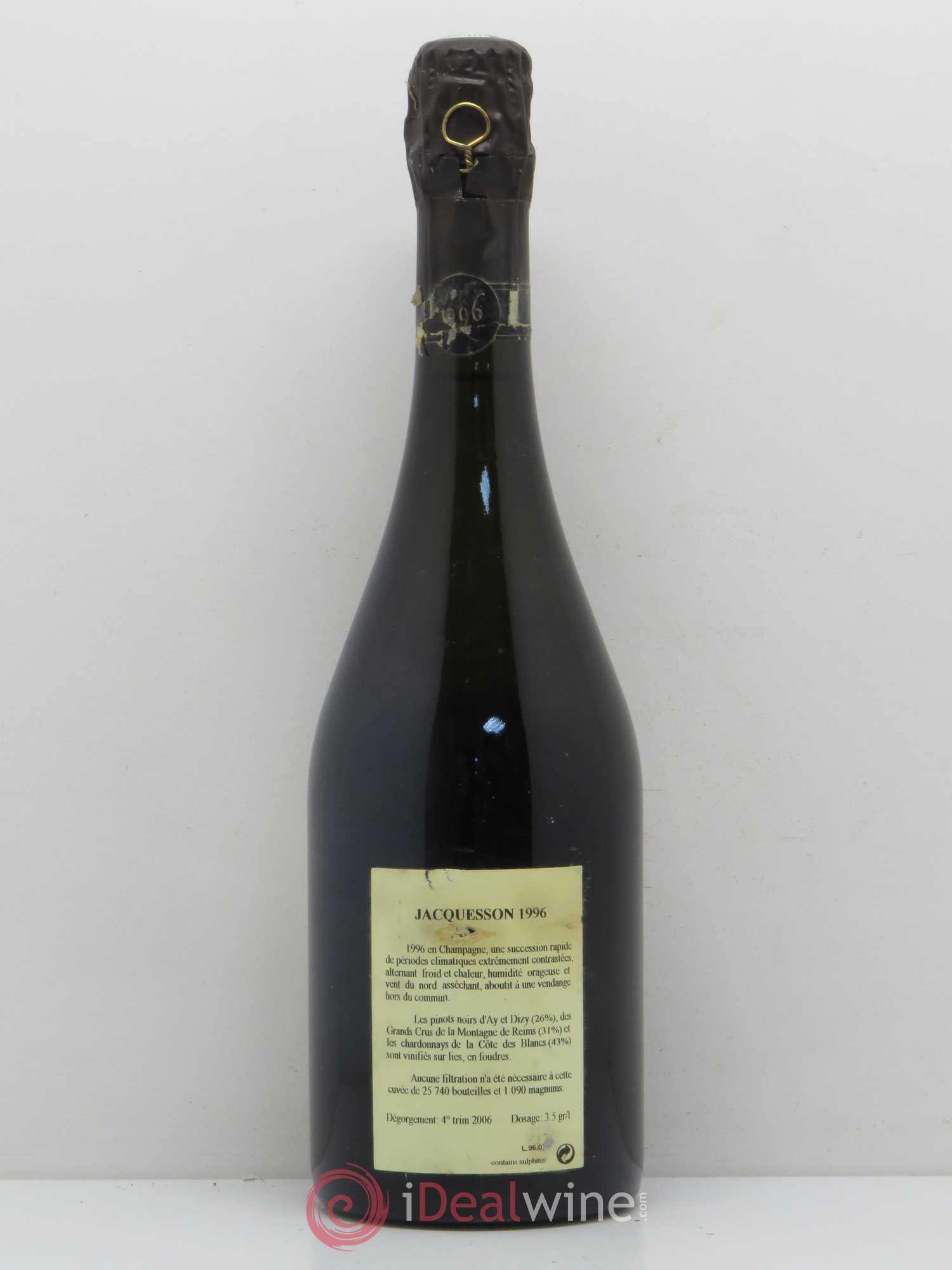 Millésimé Jacquesson 1996 - Lot de 1 bouteille - 1