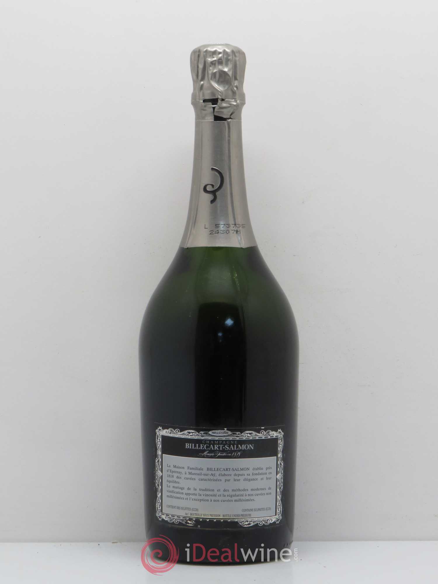 Brut Nicolas François Billecart Billecart-Salmon 1998 - Lot de 1 bouteille - 1