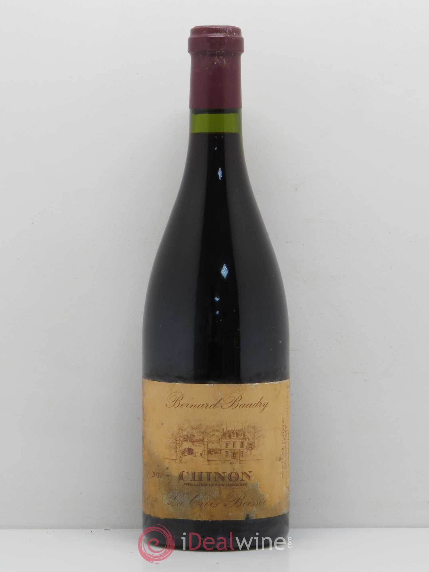Chinon La Croix Boissée Bernard Baudry 2007 - Lot de 1 bouteille - 0
