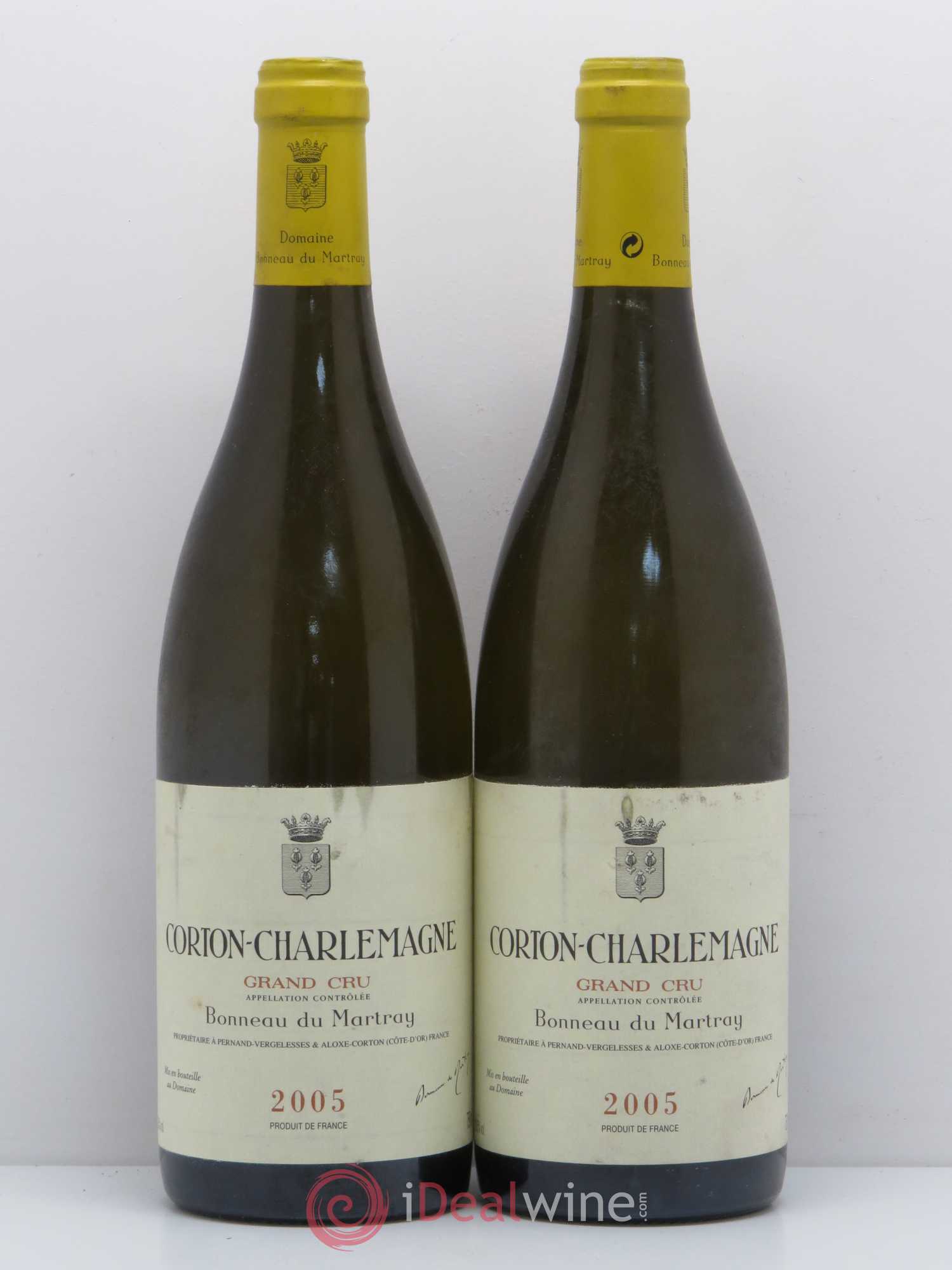 Corton-Charlemagne Grand Cru Bonneau du Martray (Domaine) 2005 - Lot de 2 bouteilles - 0