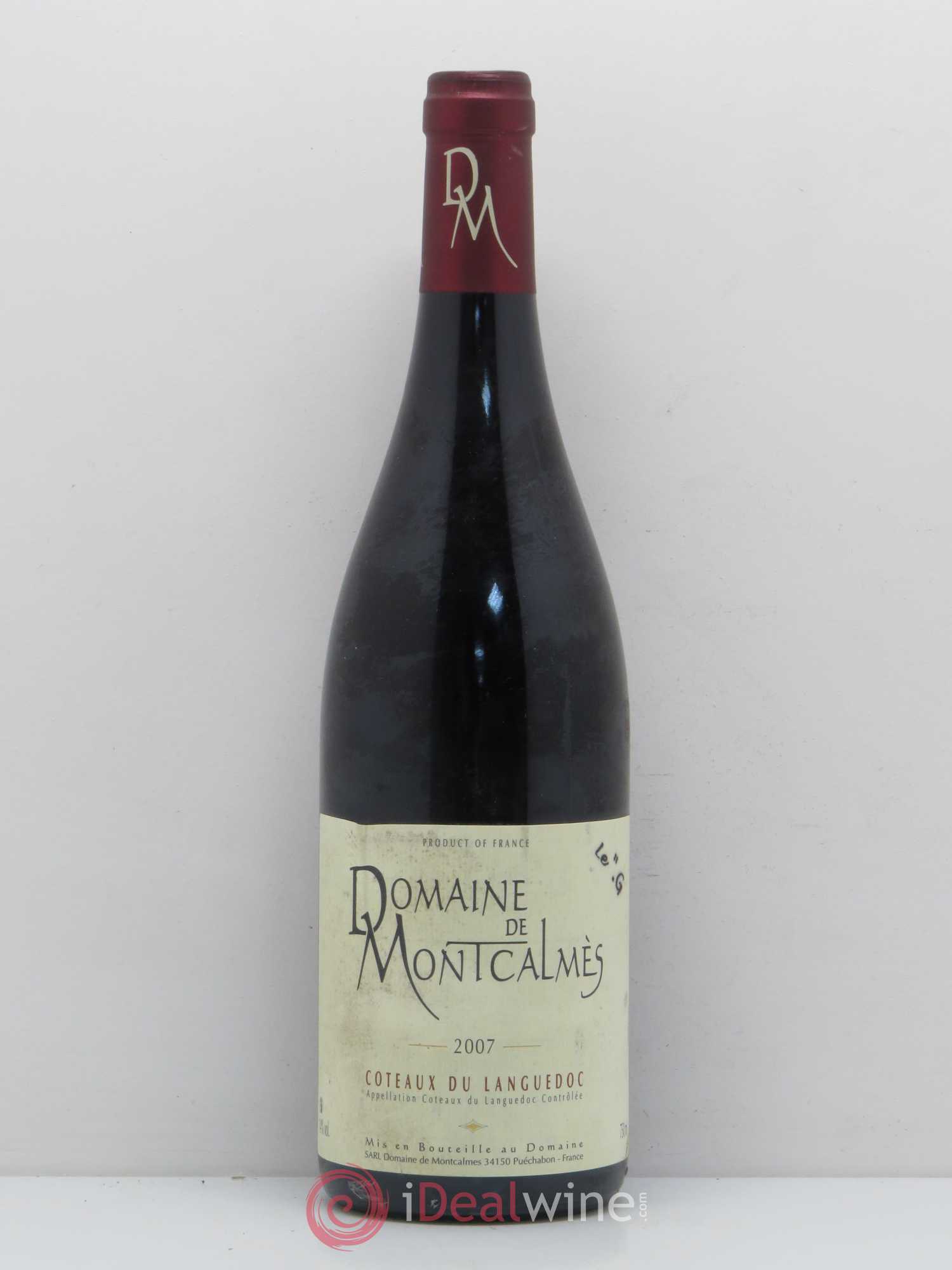 Coteaux du Languedoc Le G Domaine De Montcalmes 2007 - Posten von 1 Flasche - 0