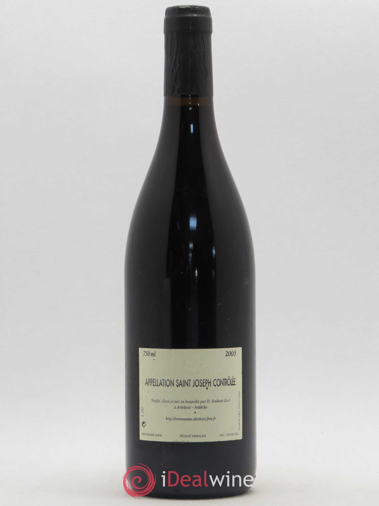 Saint-Joseph Sainte Epine Hervé Souhaut - Domaine Romaneaux-Destezet 2005 - Lot de 1 bouteille - 1