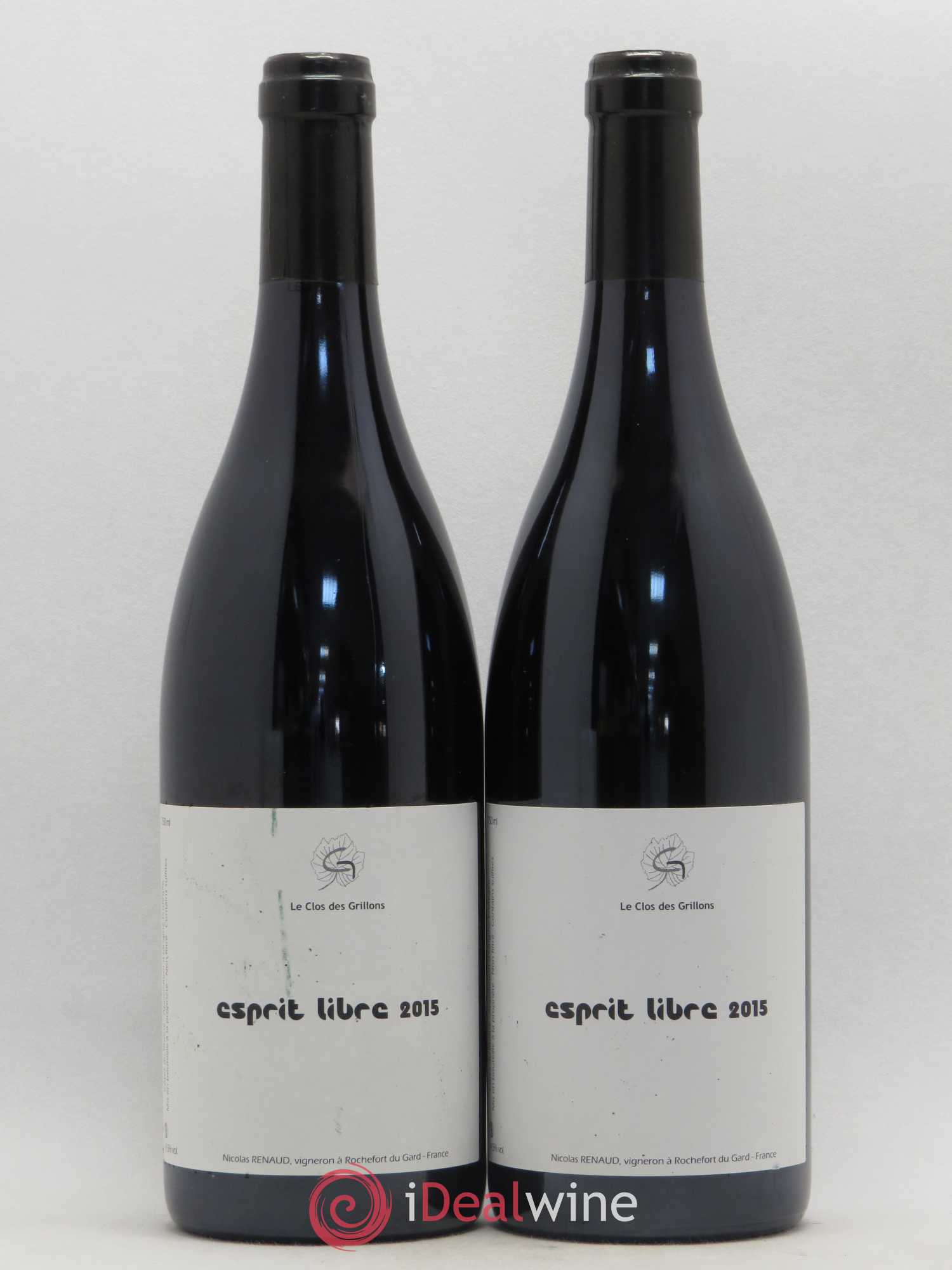 Côtes-du-Rhône Esprit Libre Clos des Grillons 2015 - Lot de 2 bouteilles - 0