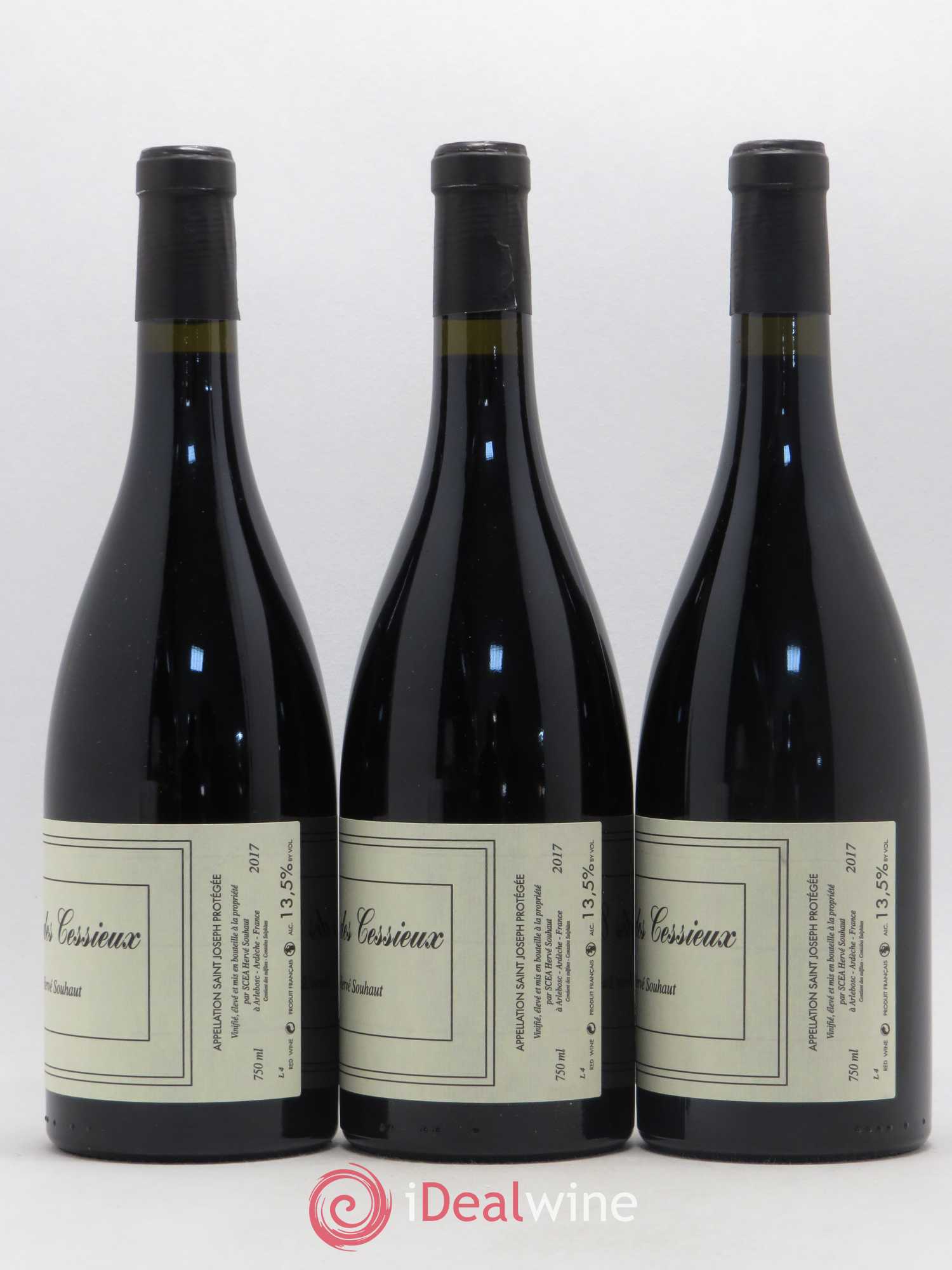 Saint-Joseph Clos des Cessieux Hervé Souhaut - Domaine Romaneaux-Destezet 2017 - Lot de 3 bouteilles - 1
