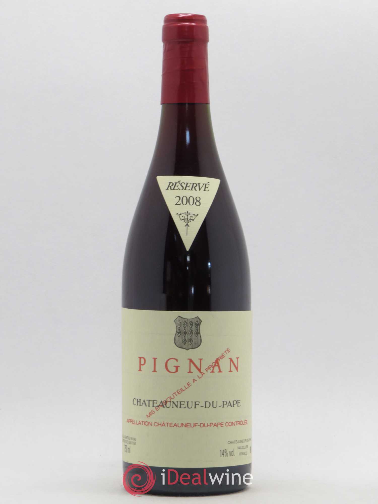 Châteauneuf-du-Pape Pignan Emmanuel Reynaud 2008 - Lot de 1 bouteille - 0