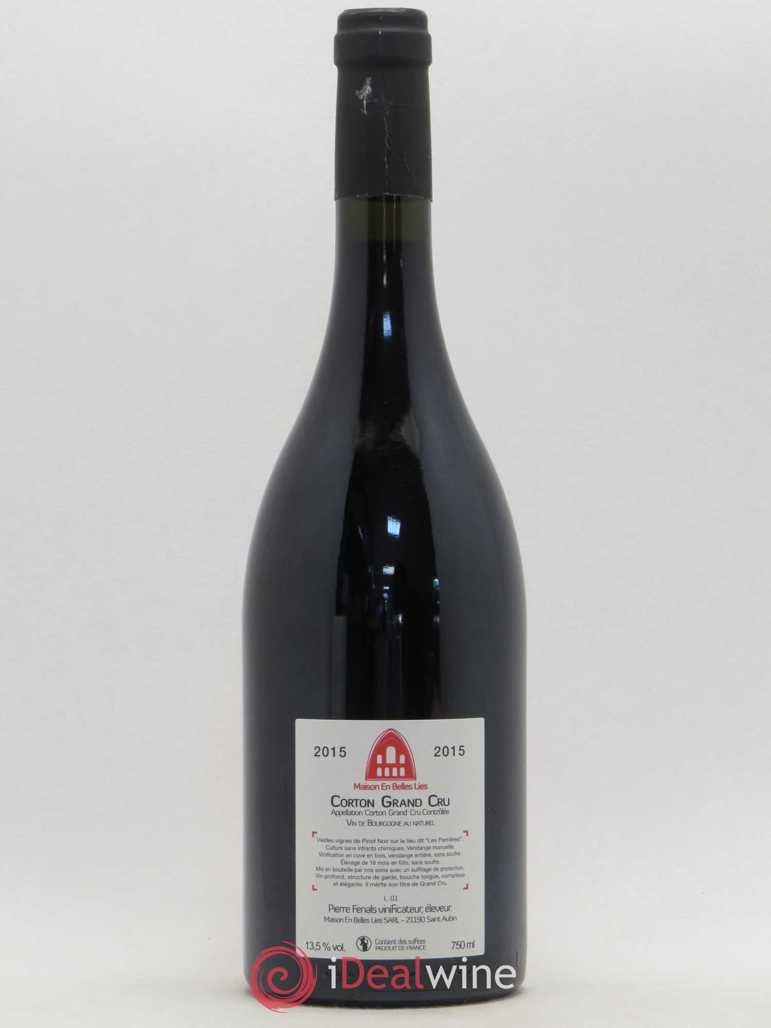 Corton Grand Cru Les Perrières Maison En Belles Lies 2015 - Lot de 1 bouteille - 1