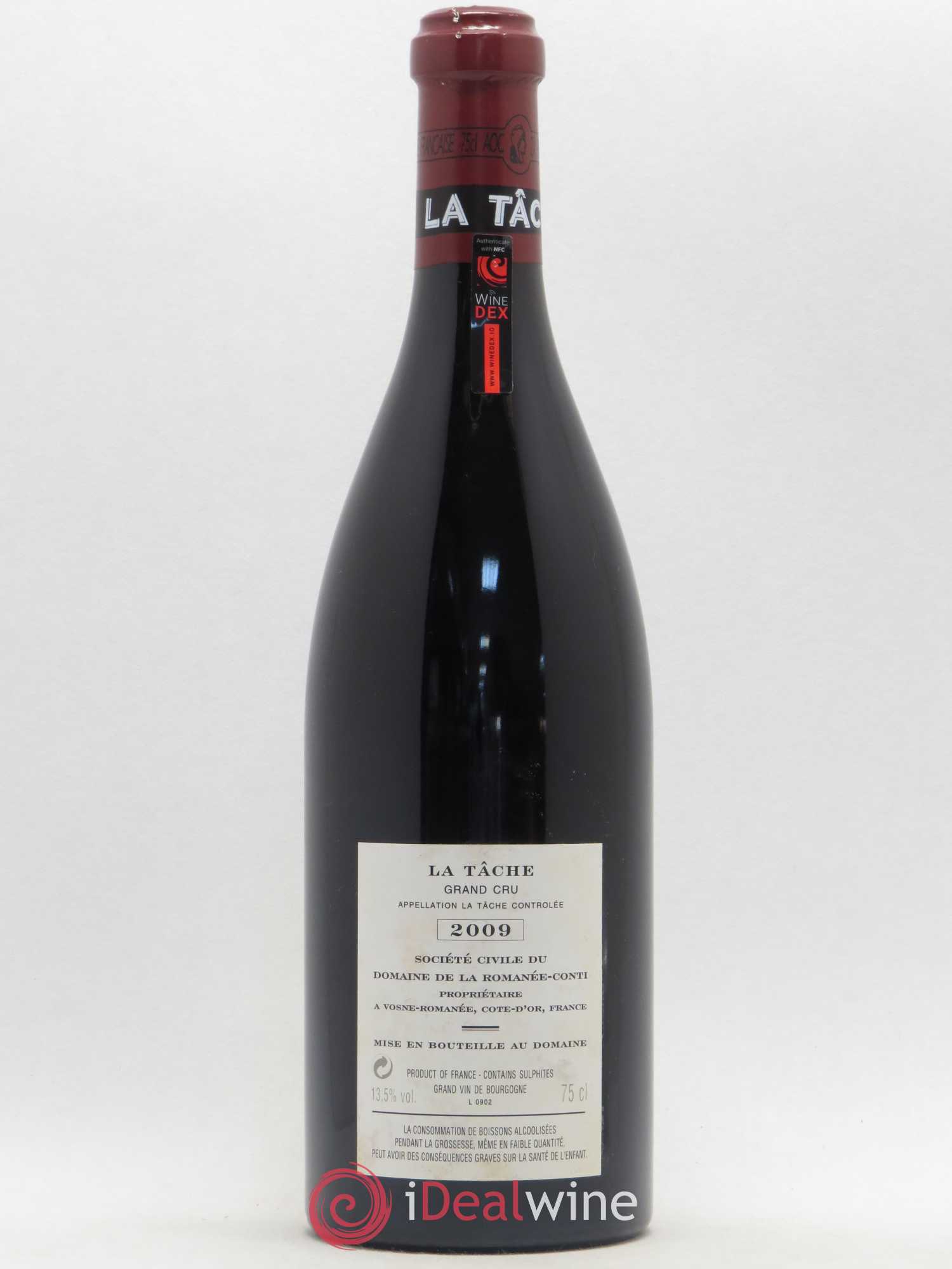 La Tâche Grand Cru Domaine de la Romanée-Conti 2009 - Lot de 1 bouteille - 1