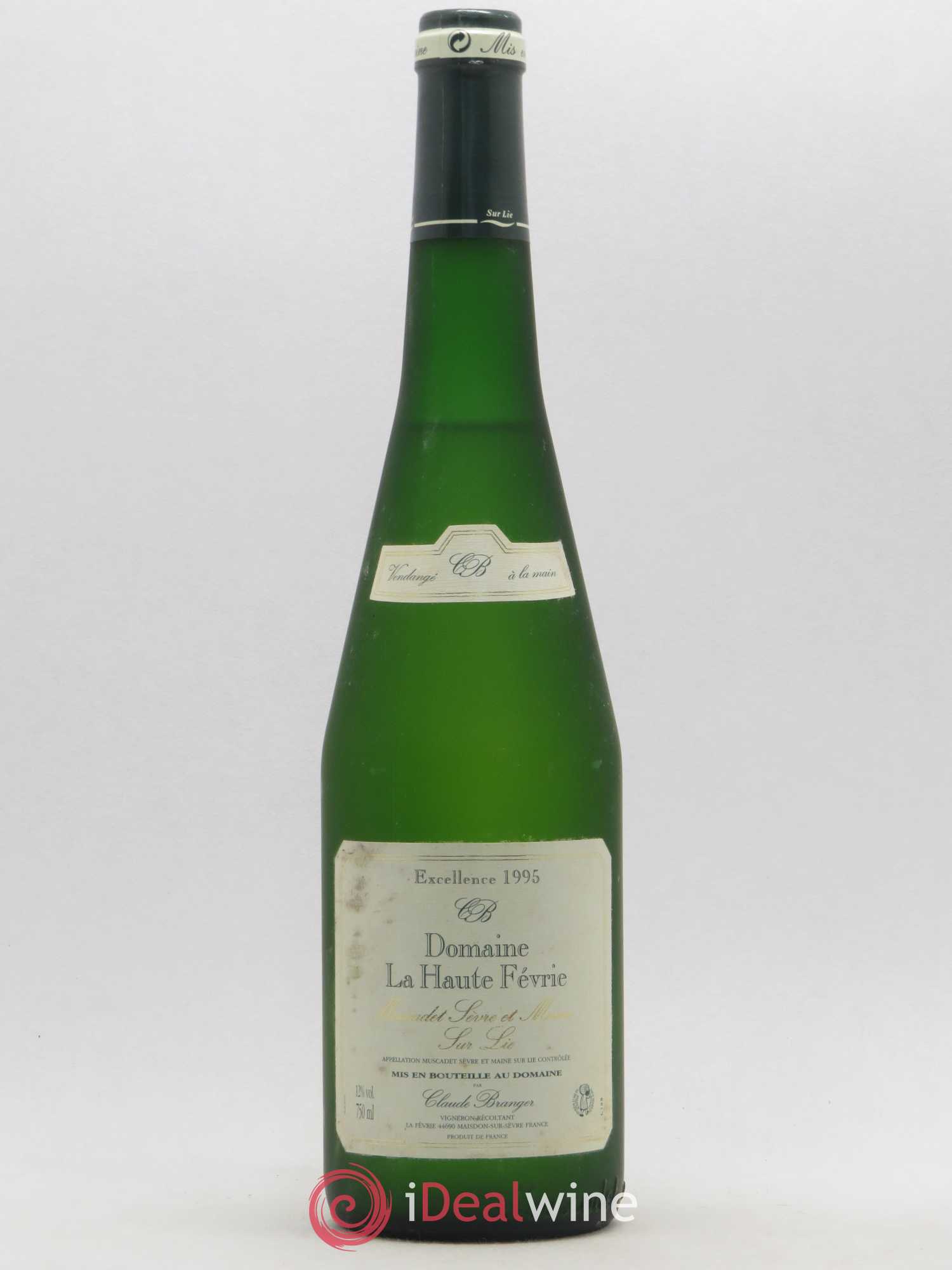 Muscadet-Sèvre-et-Maine sur lie Excellence Domaine de la Haute Févrie 1995 - Posten von 1 Flasche - 0
