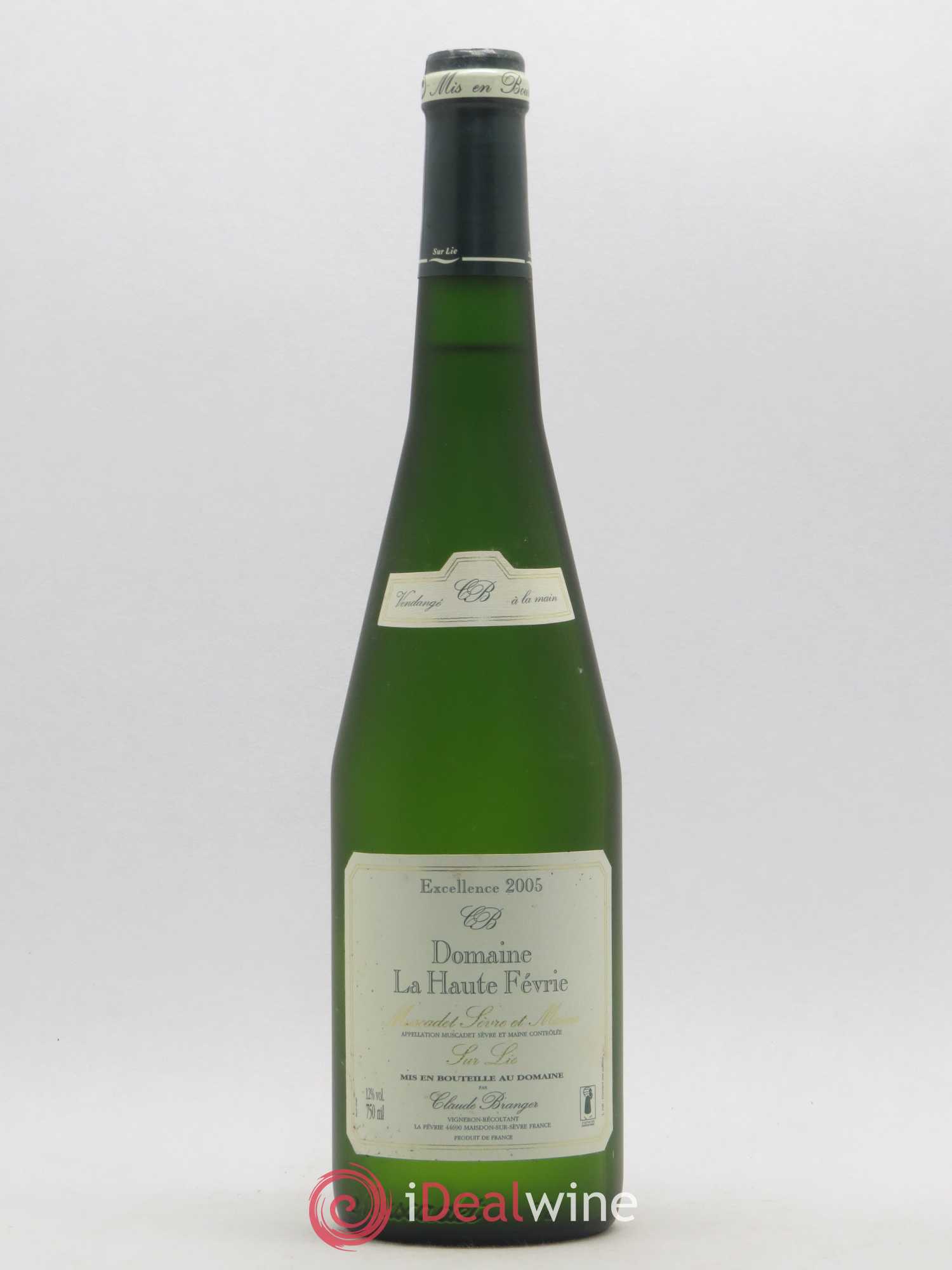 Muscadet-Sèvre-et-Maine sur lie Excellence Domaine de la Haute Févrie 2005 - Posten von 1 Flasche - 0