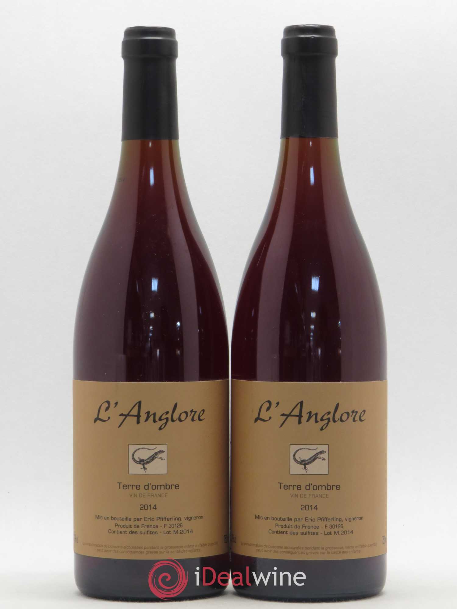 Vin de France Terre d'Ombre L'Anglore 2014 - Lot de 2 bouteilles - 0