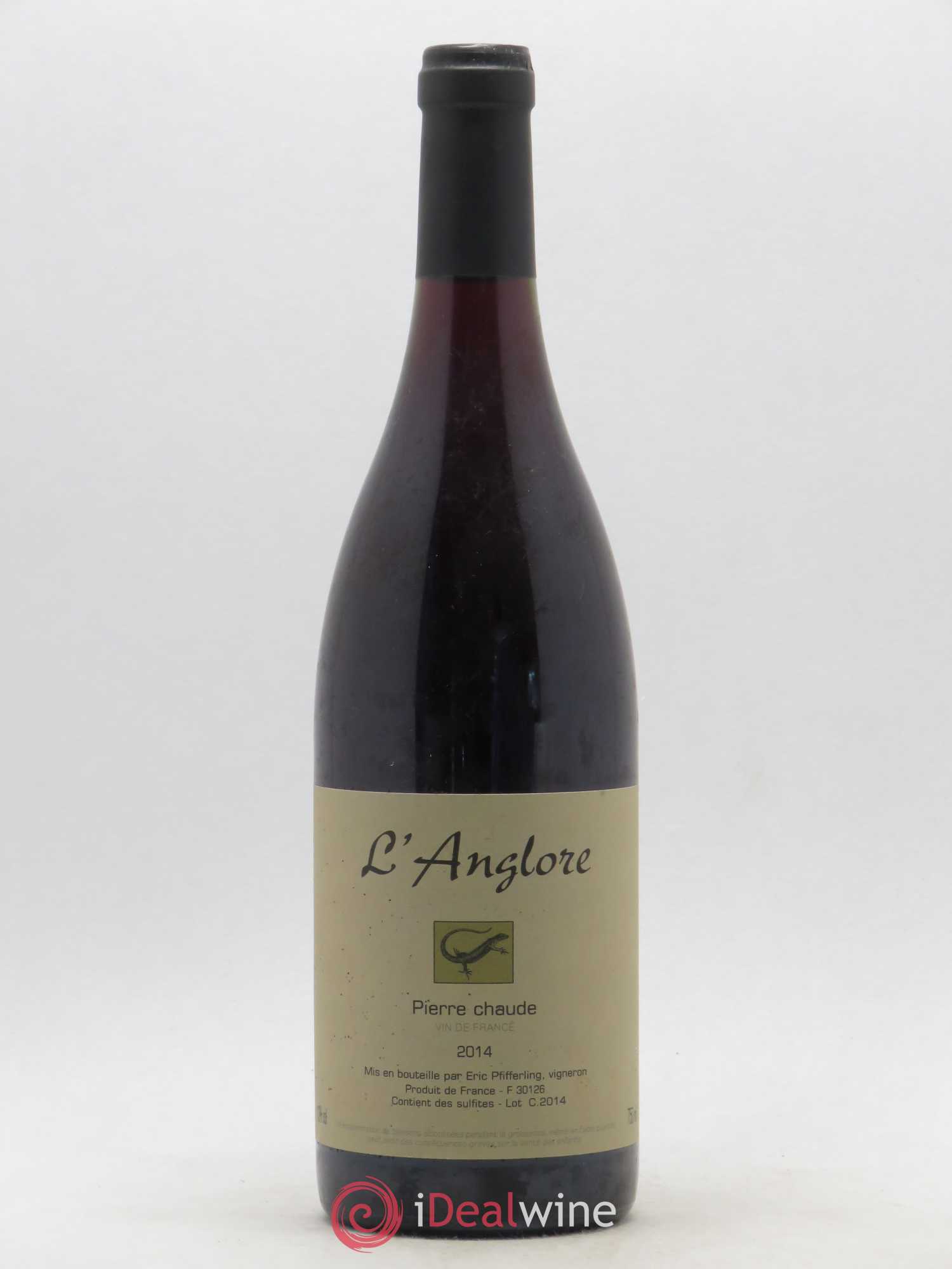 Vin de France Pierre chaude L'Anglore 2014 - Lot de 1 bouteille - 0
