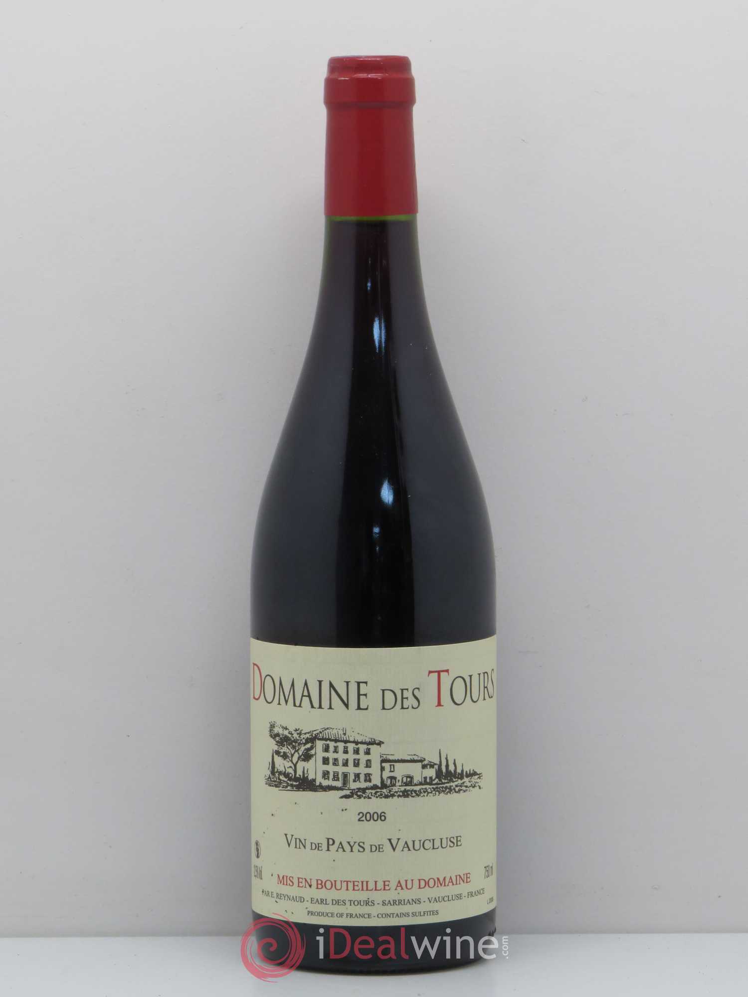 IGP Vaucluse (Vin de Pays de Vaucluse) Domaine des Tours Emmanuel Reynaud 2006 - Lot de 1 bouteille - 0