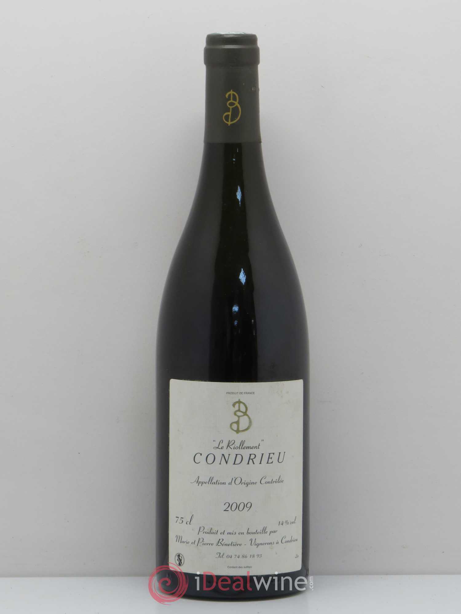Condrieu Le Riollement Marie et Pierre Benetiere 2009 - Posten von 1 Flasche - 0