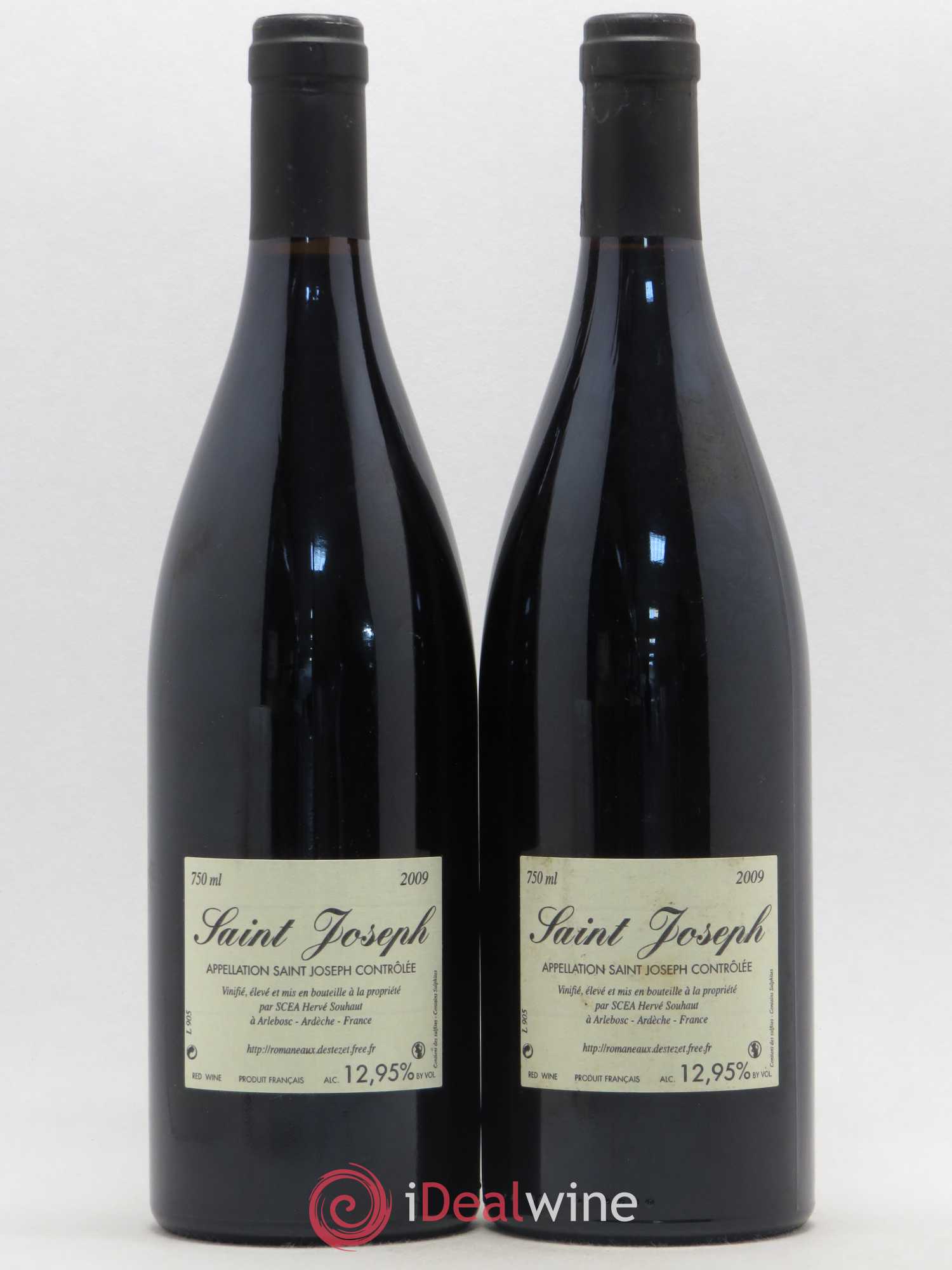 Saint-Joseph Sainte Epine Hervé Souhaut - Domaine Romaneaux-Destezet 2009 - Lot de 2 bouteilles - 1