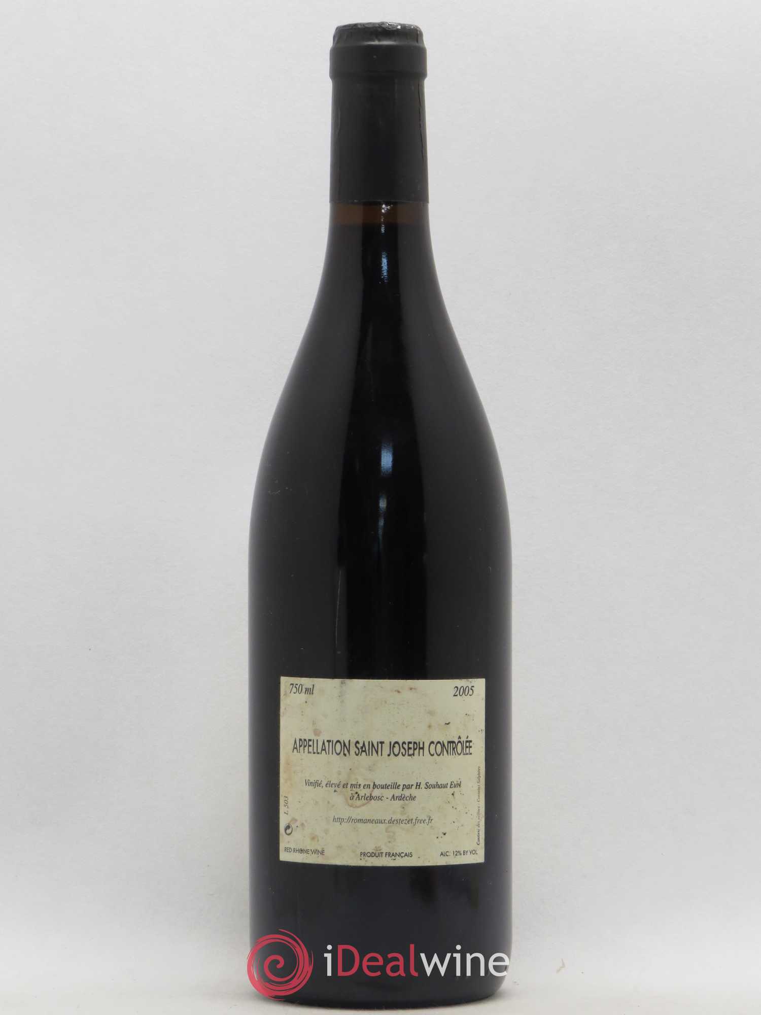 Saint-Joseph Sainte Epine Hervé Souhaut - Domaine Romaneaux-Destezet 2005 - Lot de 1 bouteille - 1