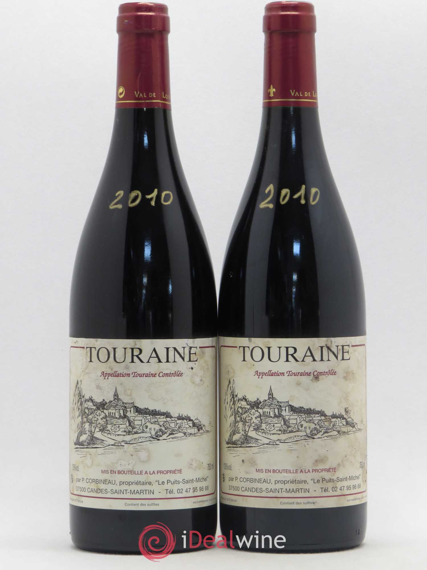 Touraine Patrick Corbineau 2010 - Lot de 2 bouteilles - 0