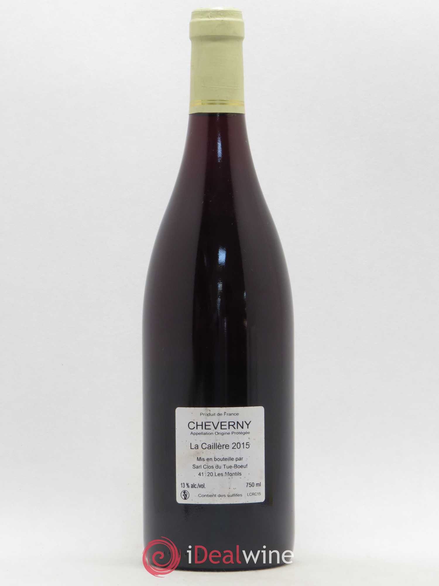 Cheverny La Caillère Clos du Tue-Boeuf 2015 - Lot de 1 bouteille - 1