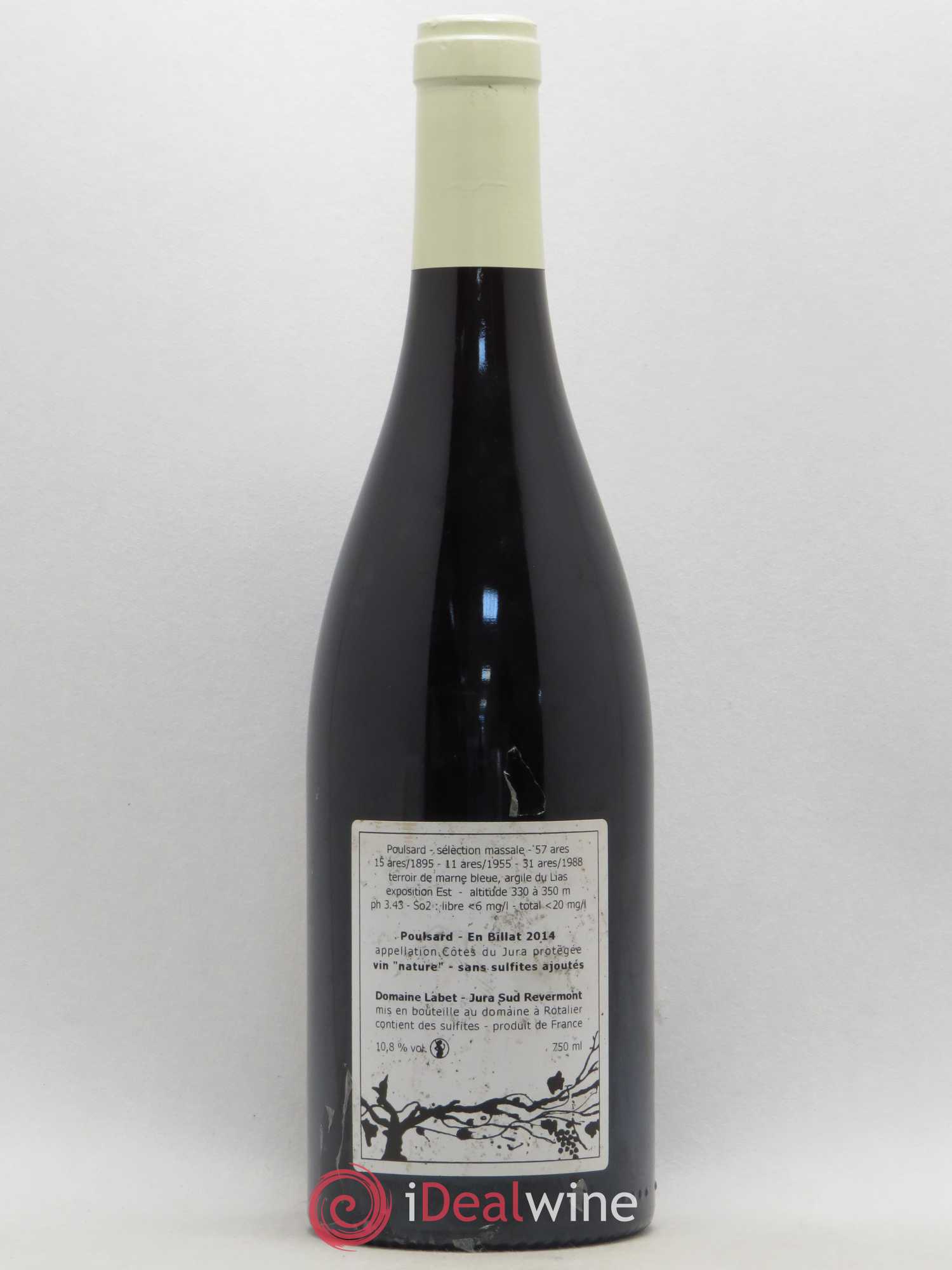 Côtes du Jura Poulsard En Billat Romain - Julien  - Charline Labet 2014 - Lot de 1 bouteille - 1