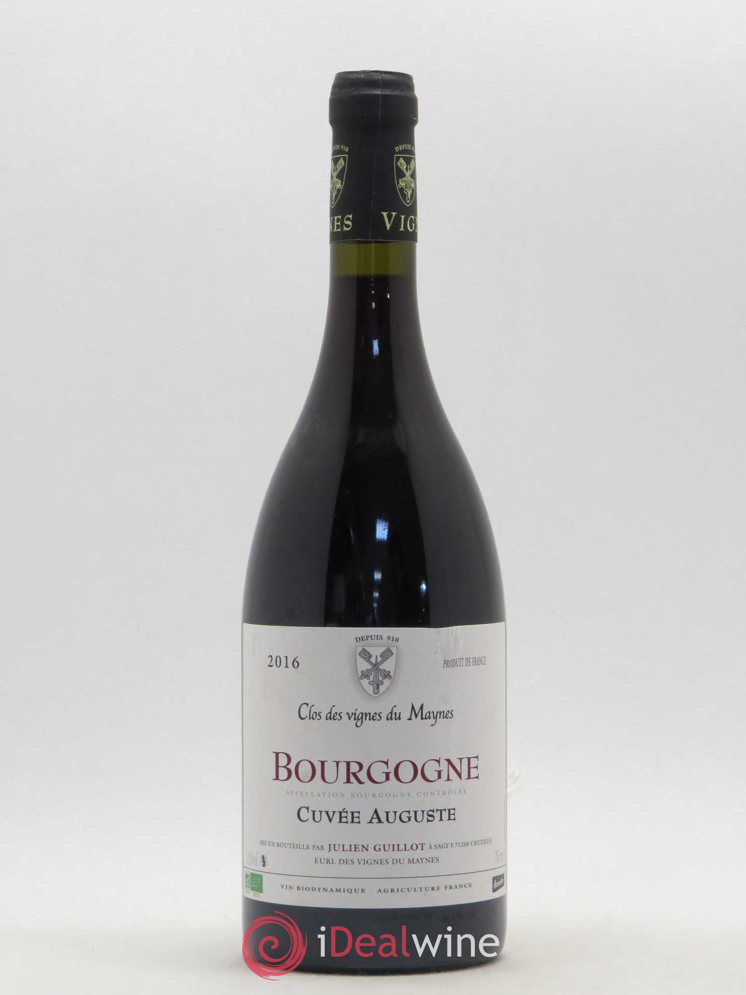 Bourgogne Cuvée Auguste Domaine Julien Guillot Clos des Vignes du Maynes 2016 - Posten von 1 Flasche - 0