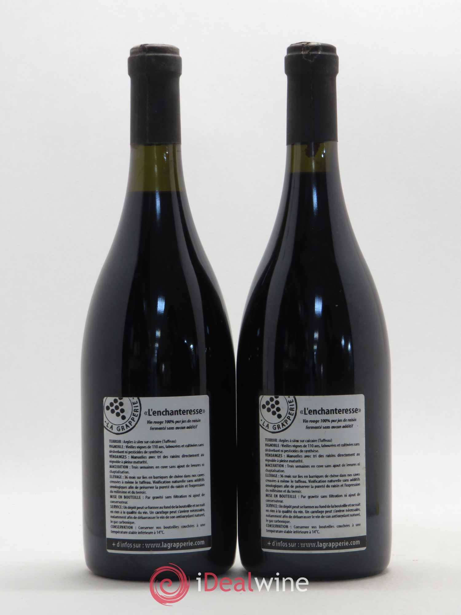 Vin de France L'Enchanteresse La Grapperie - Lot de 2 bouteilles - 1