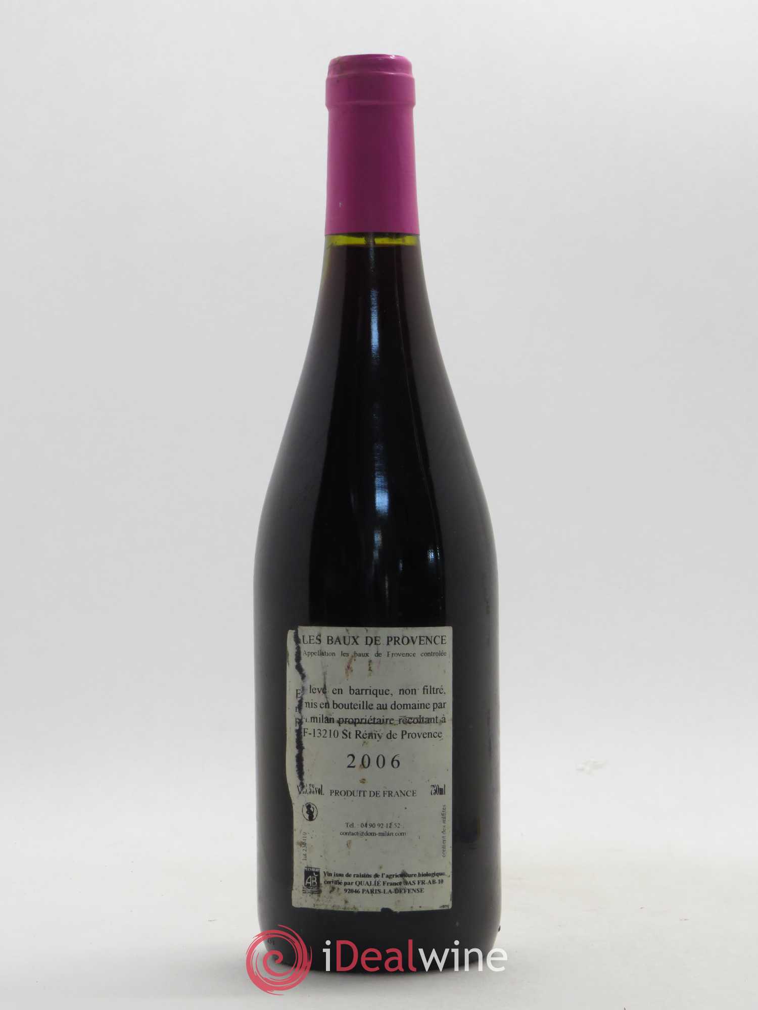 Baux de Provence Domaine Milan Henri Milan 2006 - Lot de 1 bouteille - 1