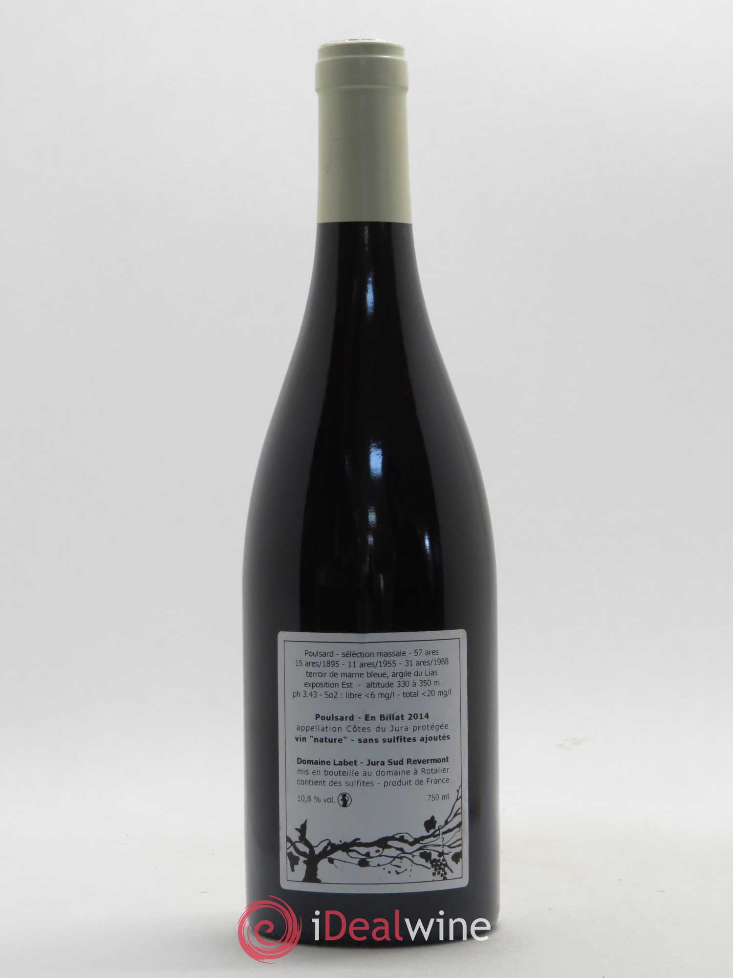 Côtes du Jura Poulsard En Billat Romain - Julien  - Charline Labet 2014 - Lot de 1 bouteille - 1
