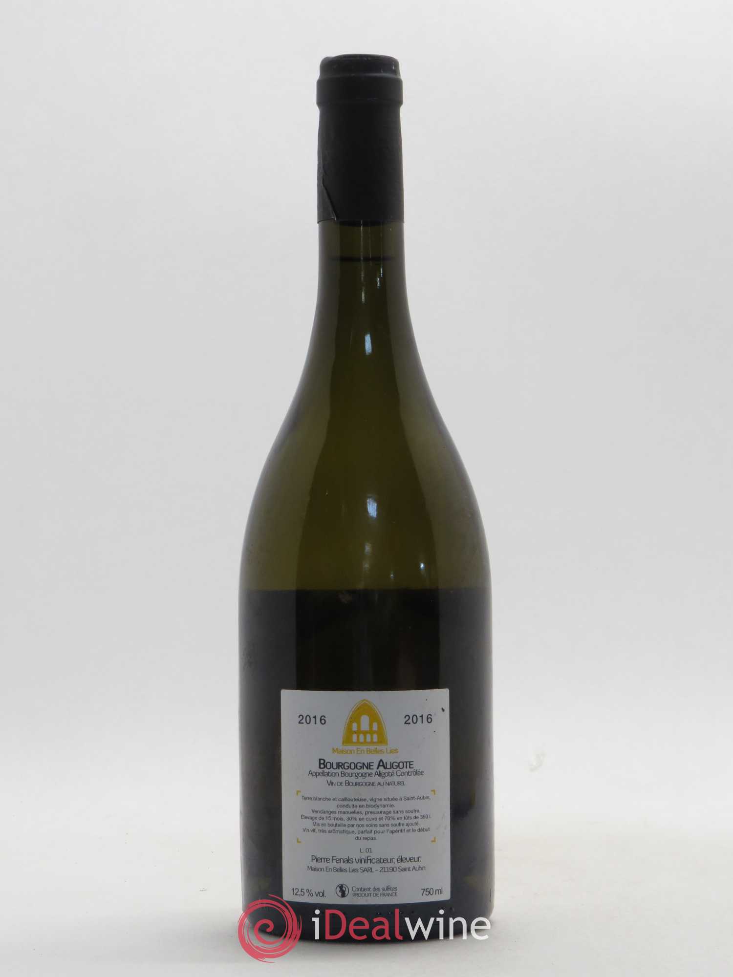 Bourgogne Aligoté Maison En Belles Lies 2016 - Lot de 1 bouteille - 1