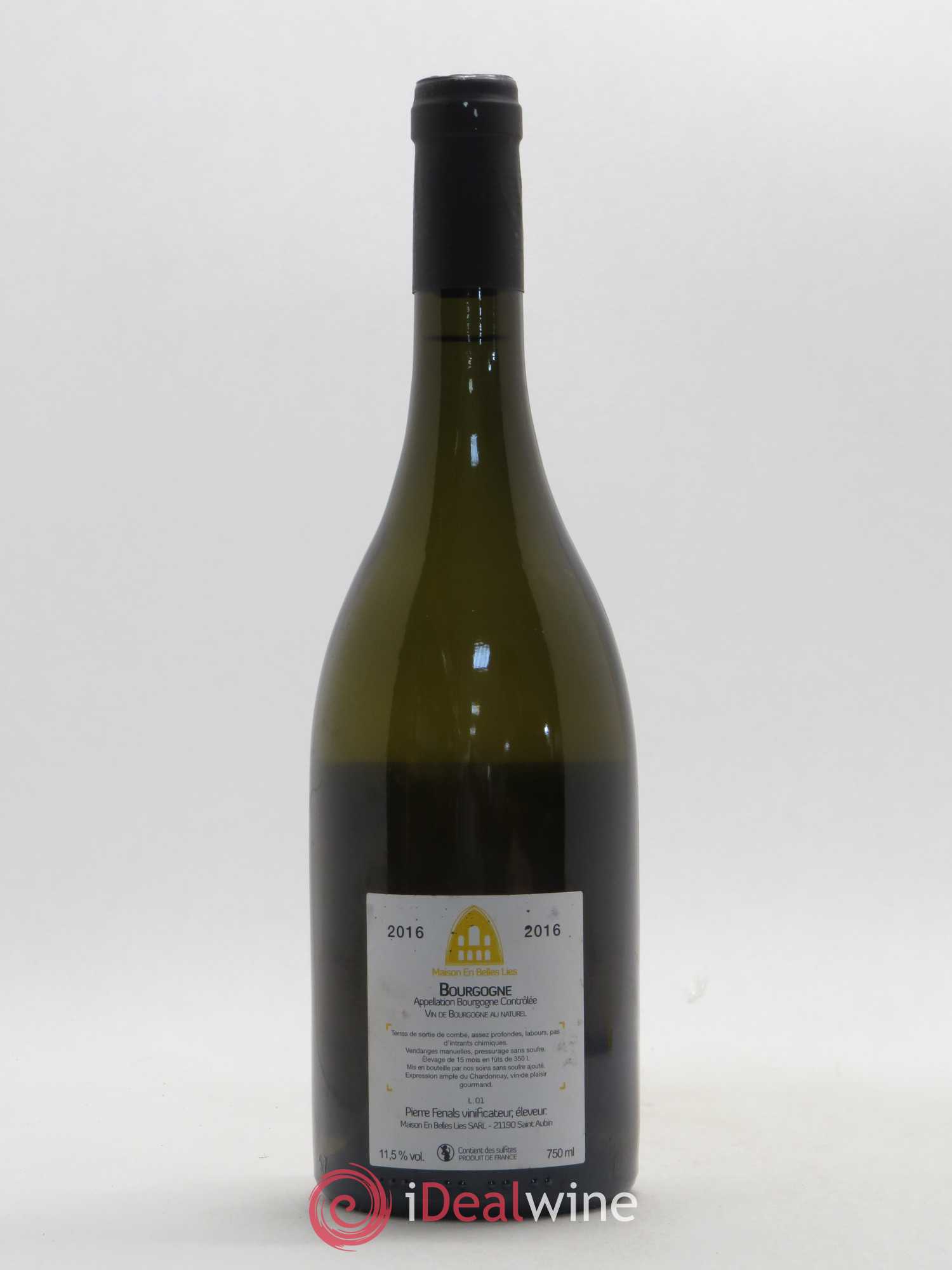 Bourgogne Maison En Belles Lies 2016 - Lot de 1 bouteille - 1