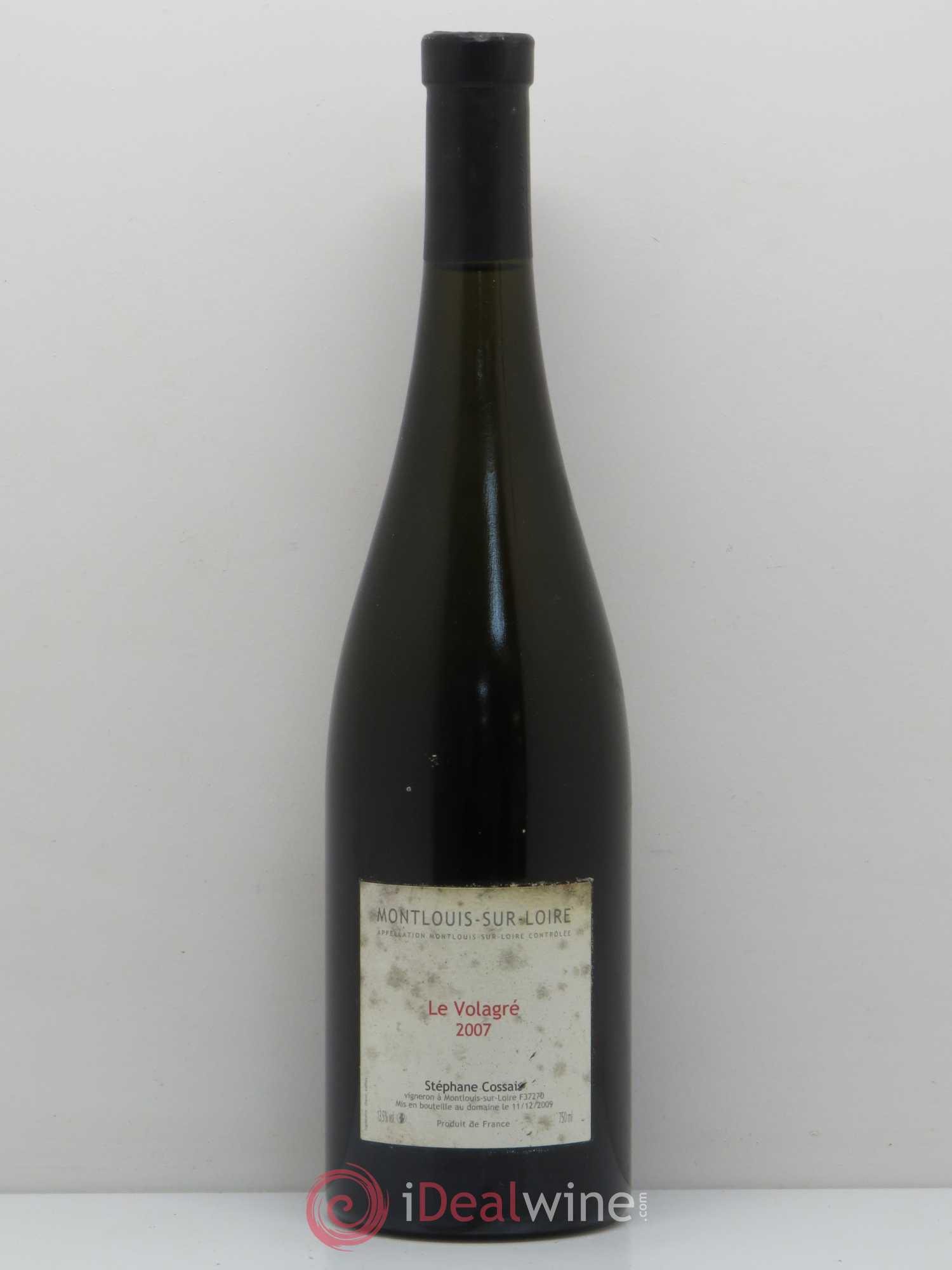 Montlouis-sur-Loire Le Volagré Stéphane Cossais 2007 - Lot de 1 bouteille - 0
