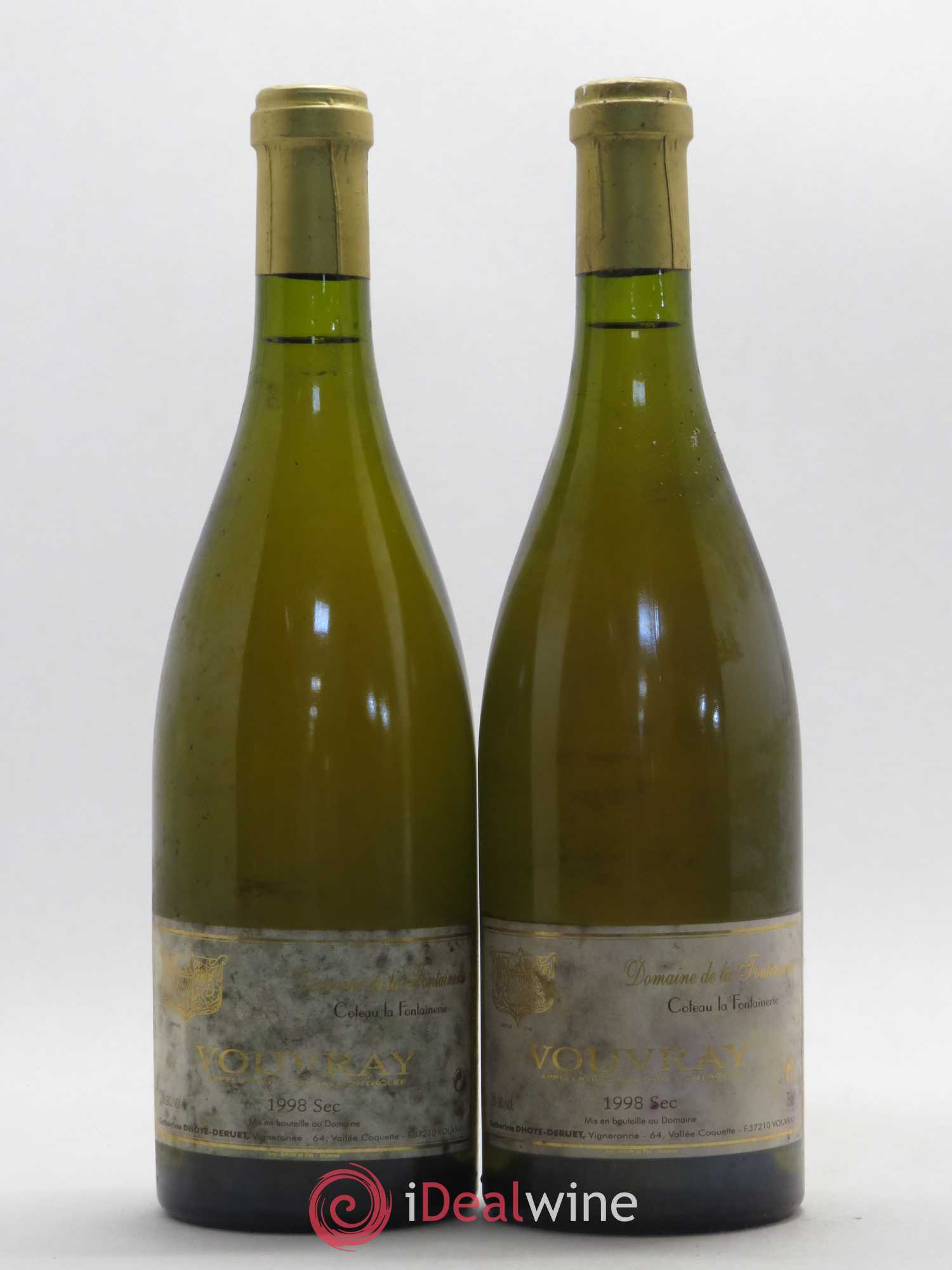 Vouvray Coteau la Fontainerie Domaine de La Fontainerie 1998 - Posten von 2 Flaschen - 0