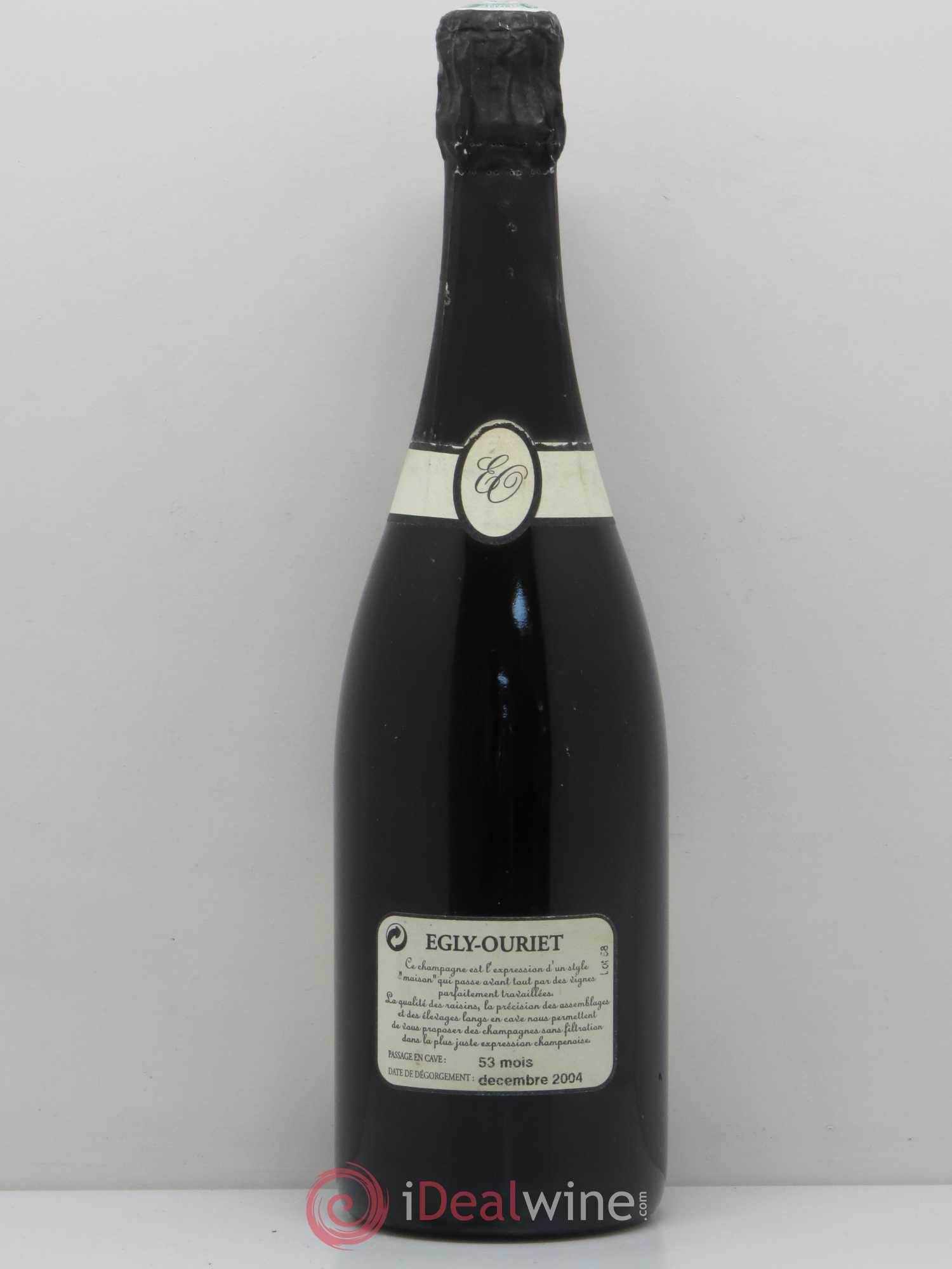 Blanc de Noirs Les Crayères Vieilles vignes Egly-Ouriet - Lot de 1 bouteille - 1
